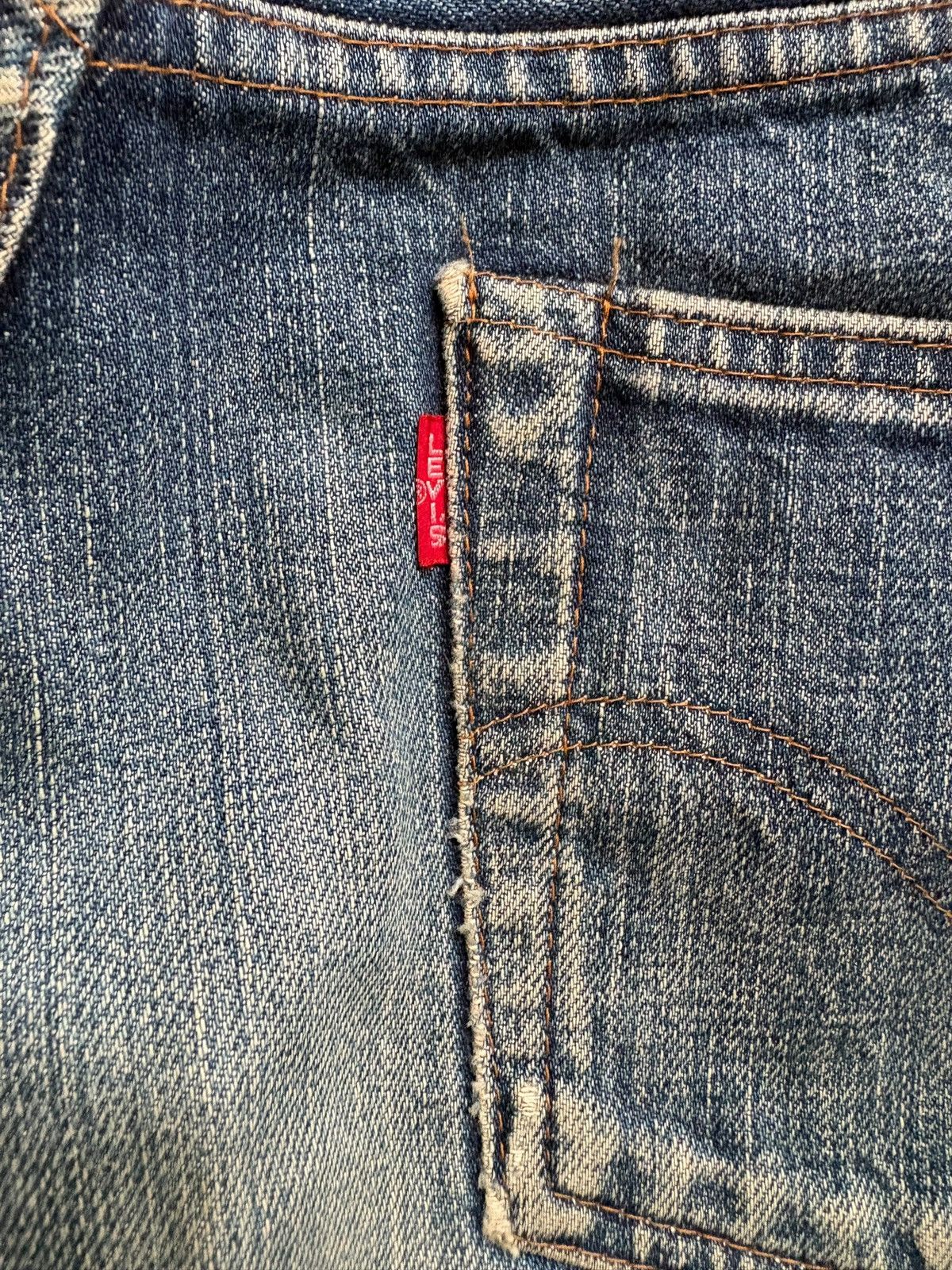Levi's Vintage 80s Levis 502xx Big E Selvedge Talon Mud Wash Jeans Size US 32 / EU 48 - 10 Thumbnail