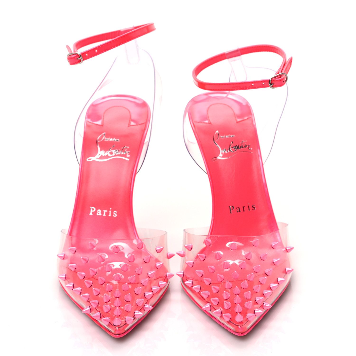 Christian Louboutin o1s1wg110924 Spikoo Pumps in Pink Size US 8 / IT 38 - 4 Thumbnail