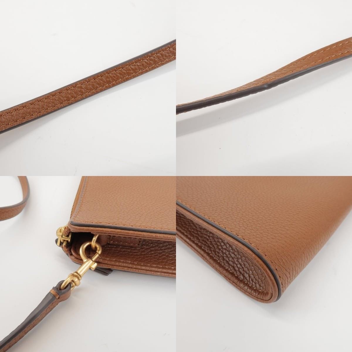 Tory Burch Tory Burch Double T Leather Crossbody Bag Brown Size ONE SIZE - 4 Thumbnail