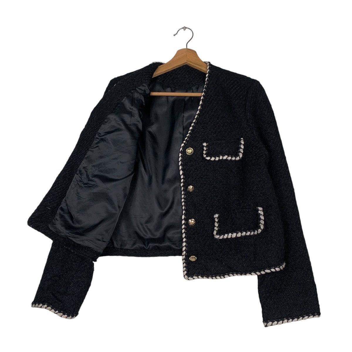Japanese Brand Japanese Brand Nice Design Tweed Jacket Size M / US 6-8 / IT 42-44 - 9 Thumbnail