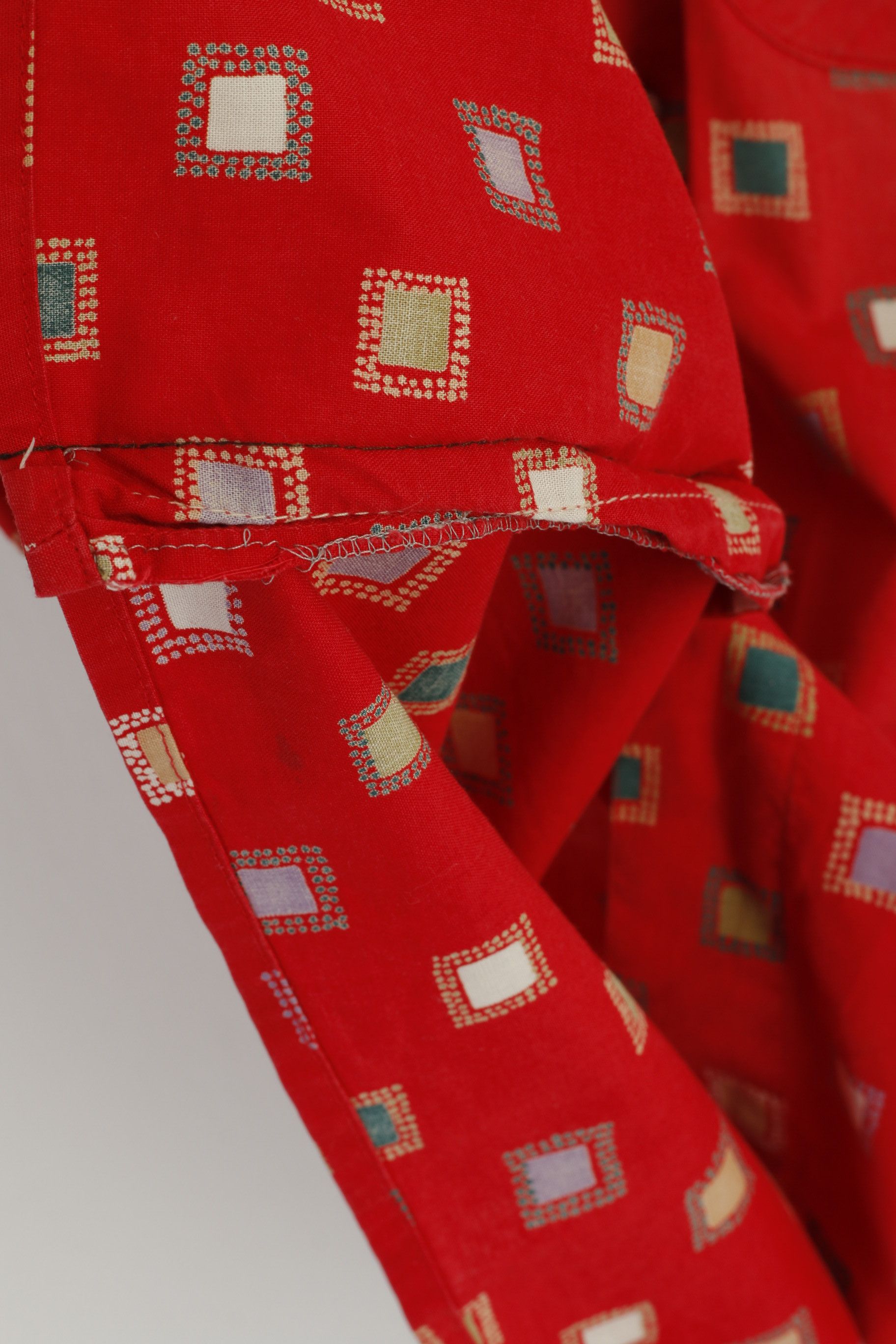 Vintage Jean Jaunbert Men XL (L) Casual Shirt Red Cotton 9571 Size US L / EU 52-54 / 3 - 5 Thumbnail