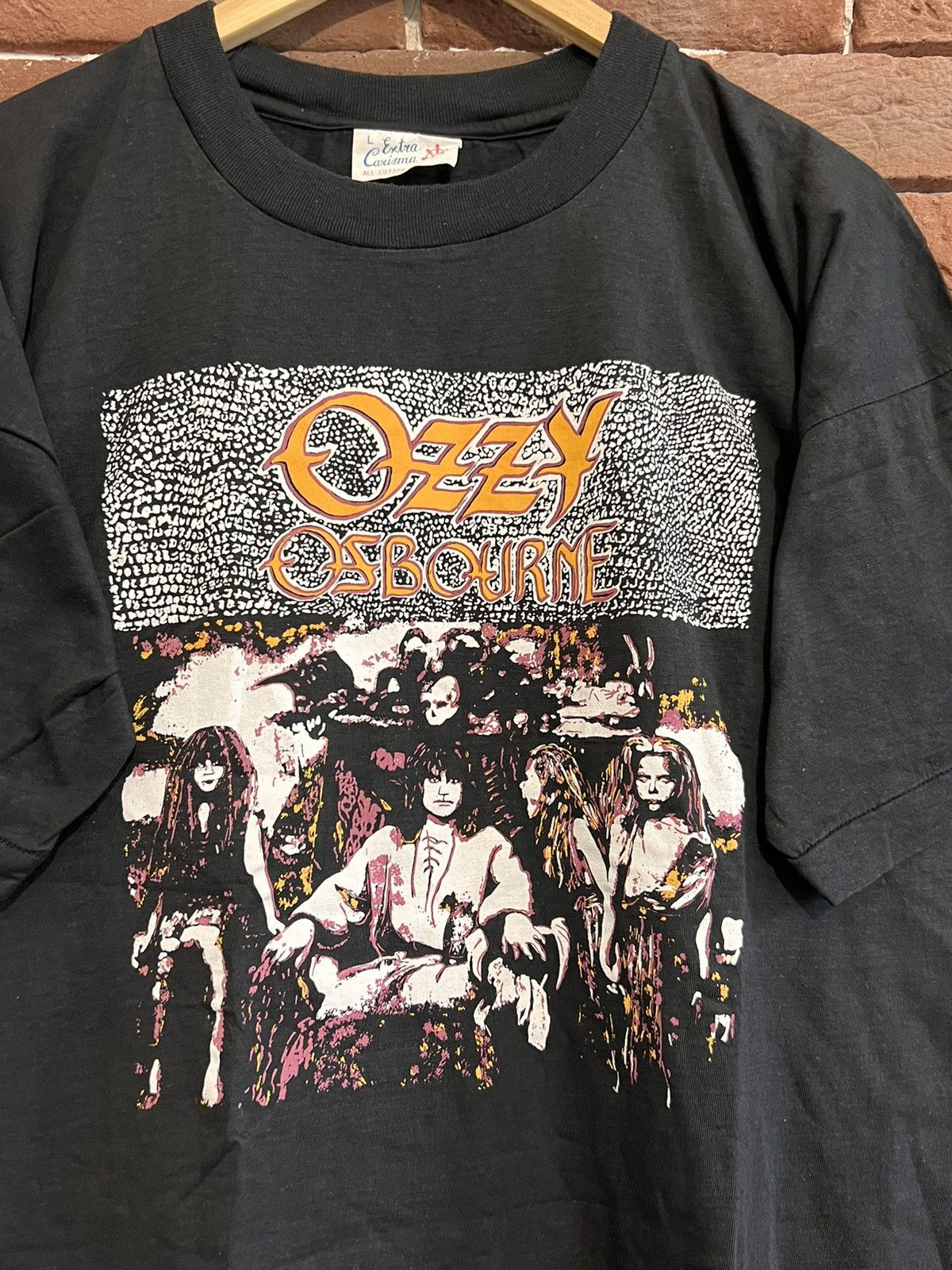Band Tees Rare Vintage 90s Ozzy Osbourne Heavy Metal Band Tee Rare Size US L / EU 52-54 / 3 - 3 Thumbnail