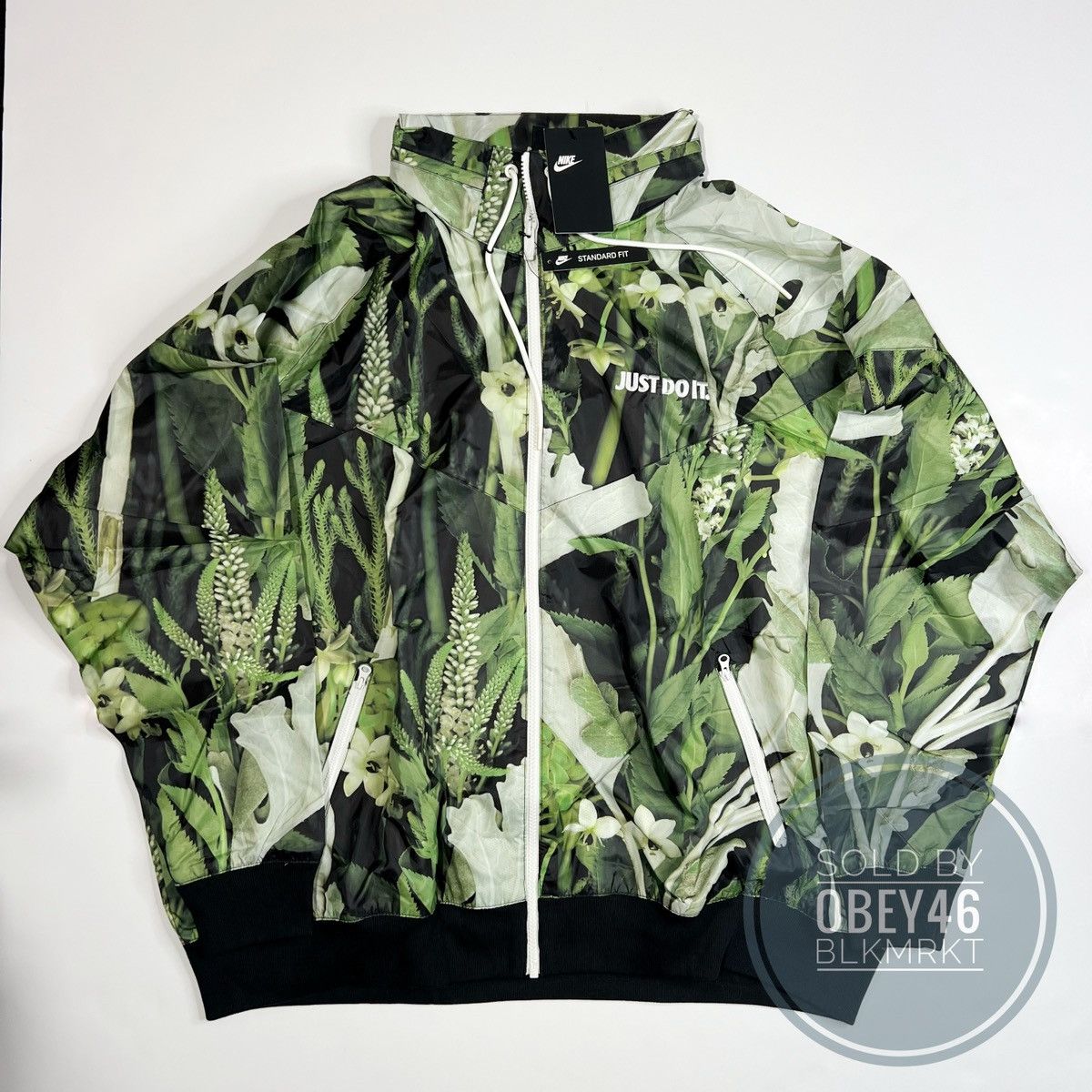 Nike Sportswear Mens Windrunner Woven Floral Hooded Jacket