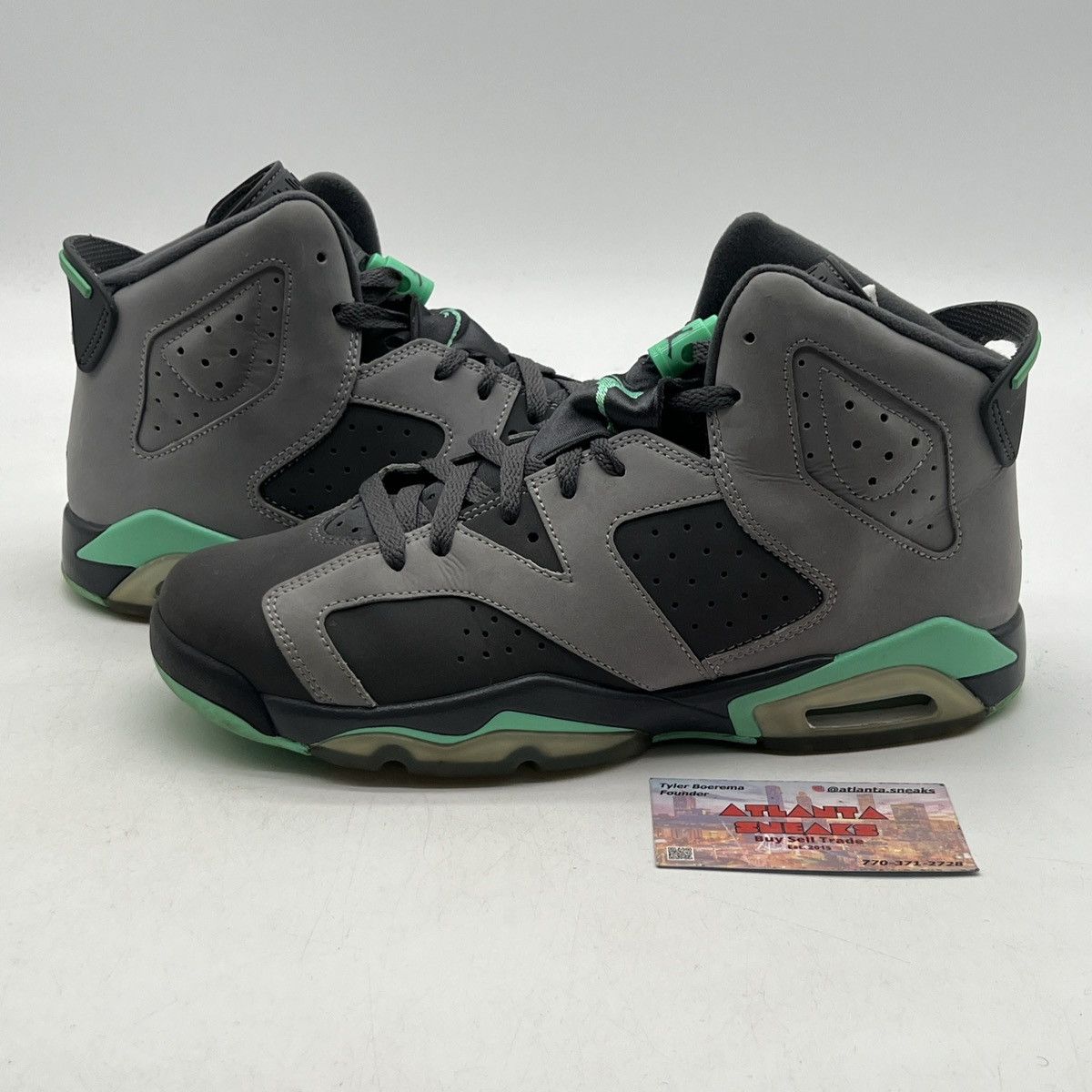 Jordan Brand Air Jordan 6 green glow Size US 8.5 / EU 41-42 - 1 Thumbnail