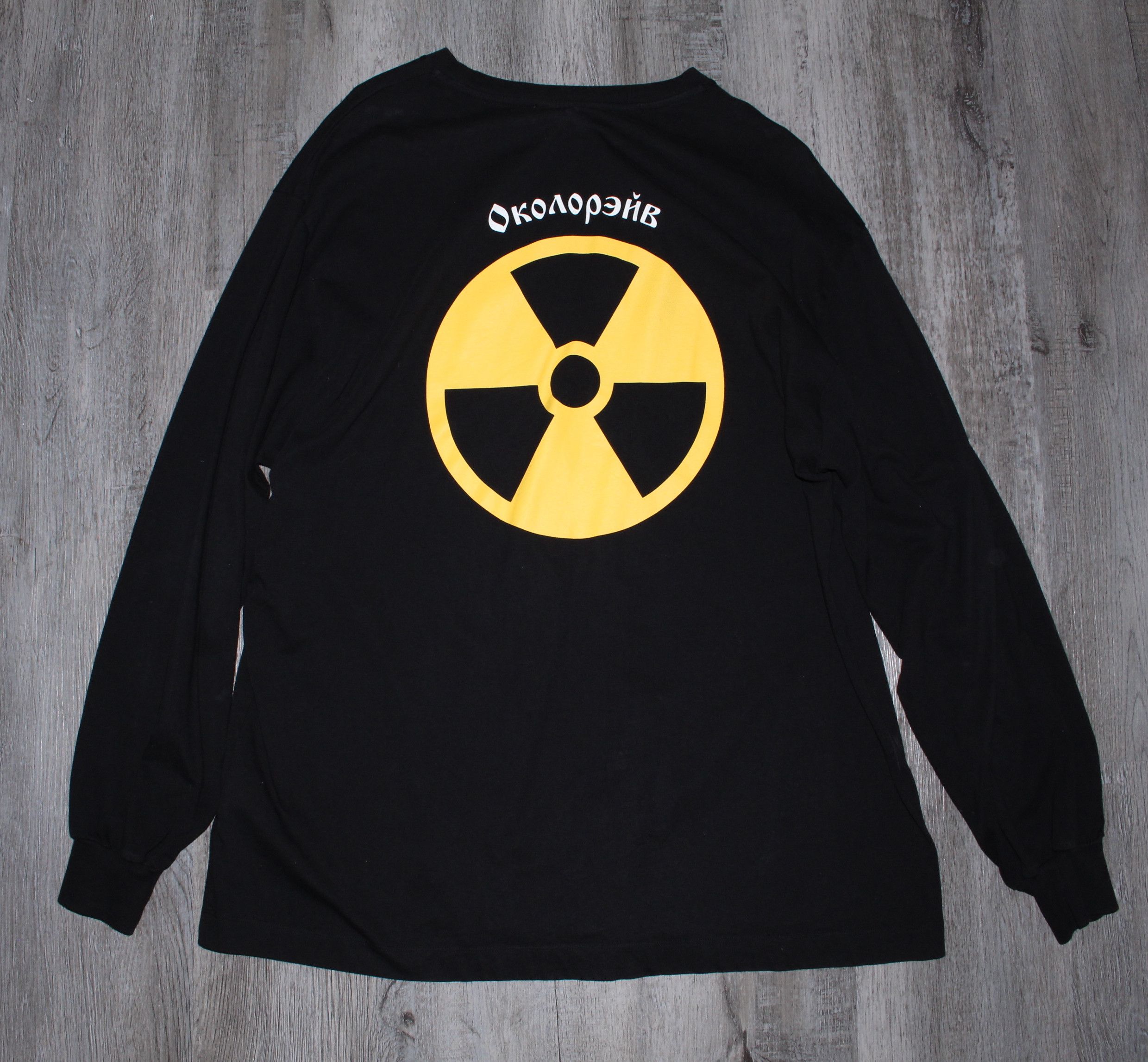 Gosha “Warning” Long Sleeve Black S