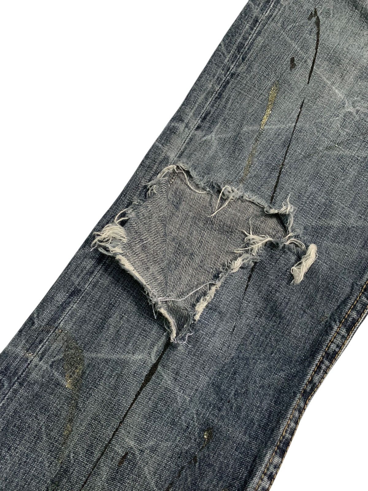Tornado Mart FLARE SORRIDERE RUSTY JAPANESE PUNK DISTRESSED DENIM Size US 30 / EU 46 - 20 Thumbnail