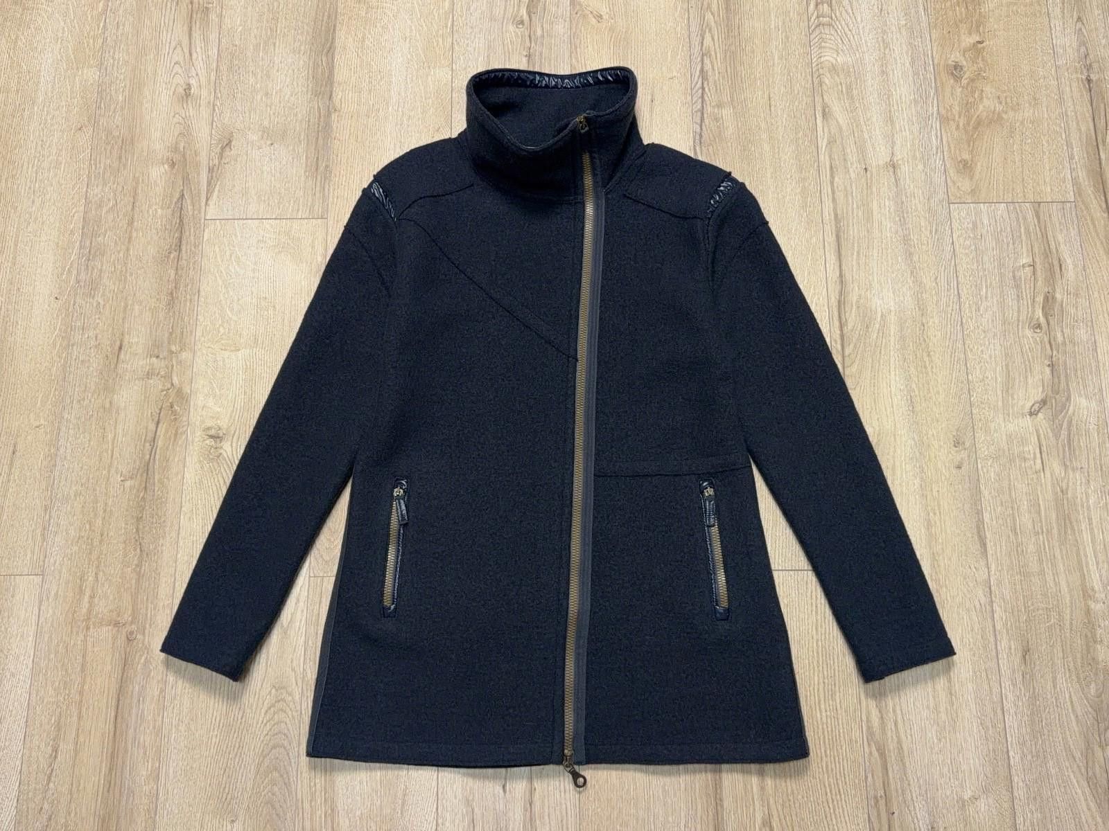 Frauenschuh Womens Frauenschuh Boiled Wool Jacket Zip Cardigan Size 3 L Size L / US 10 / IT 46 - 1 Thumbnail