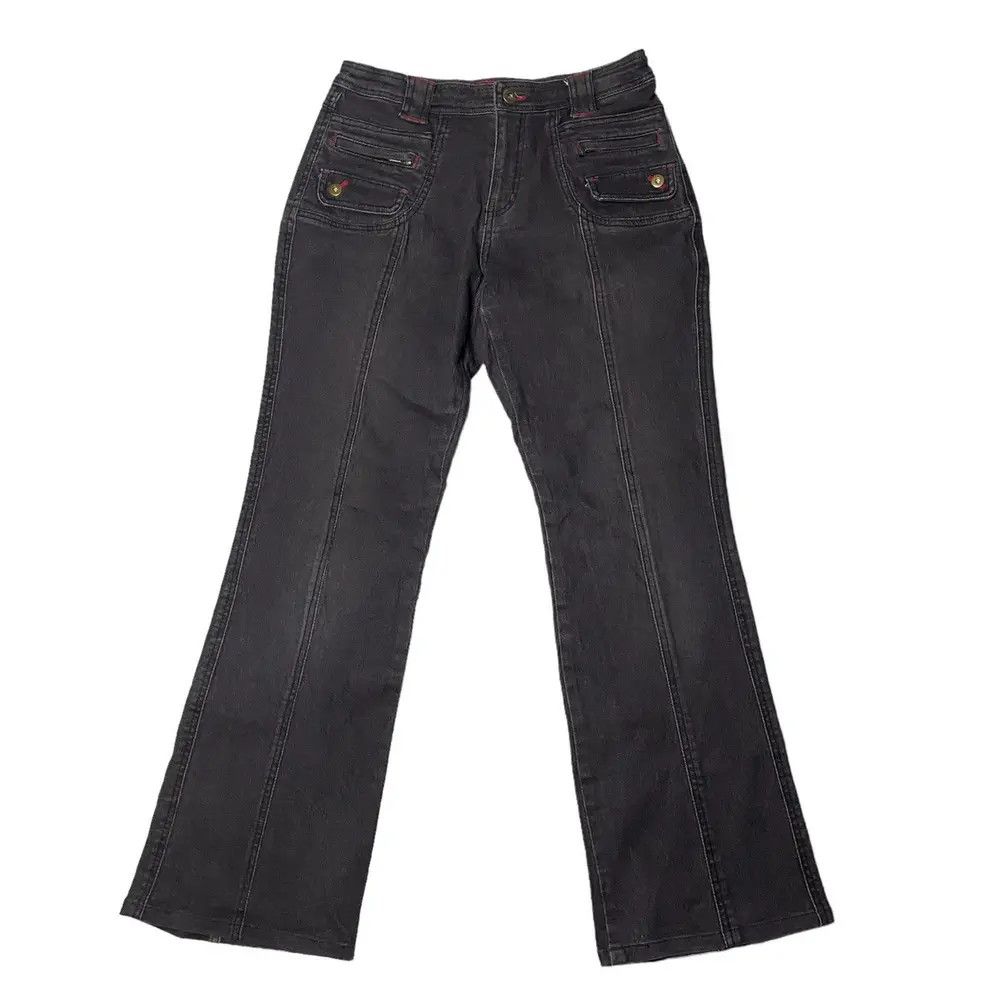 Japanese Brand Flared Lowrise Washed Straight Cut Jeans Size US 28 / EU 44 - 6 Thumbnail