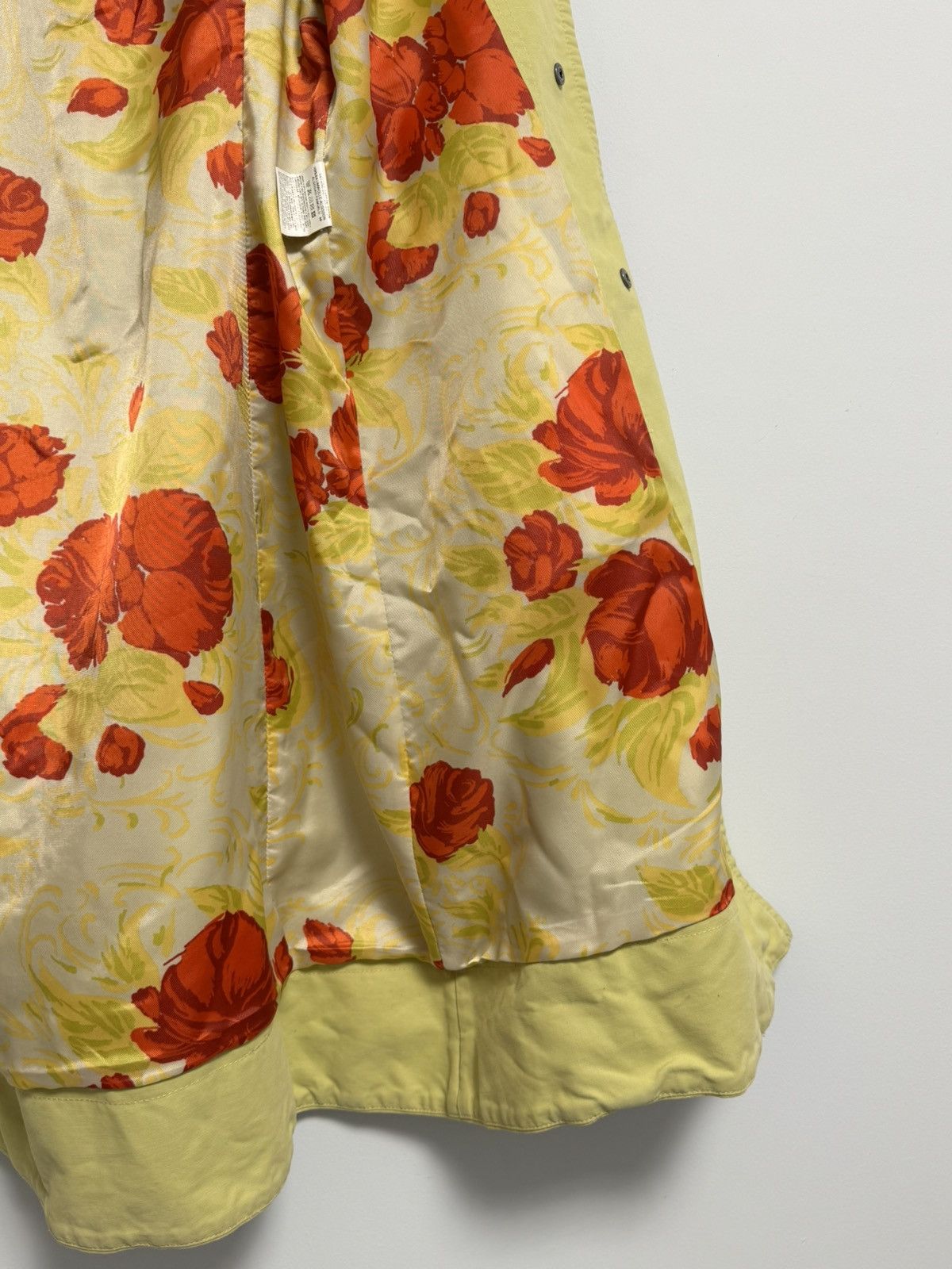 Diesel Diesel Vintage 90s Cotton Trench Coat Y2K Lemon Sz S Size S / US 4 / IT 40 - 13 Thumbnail