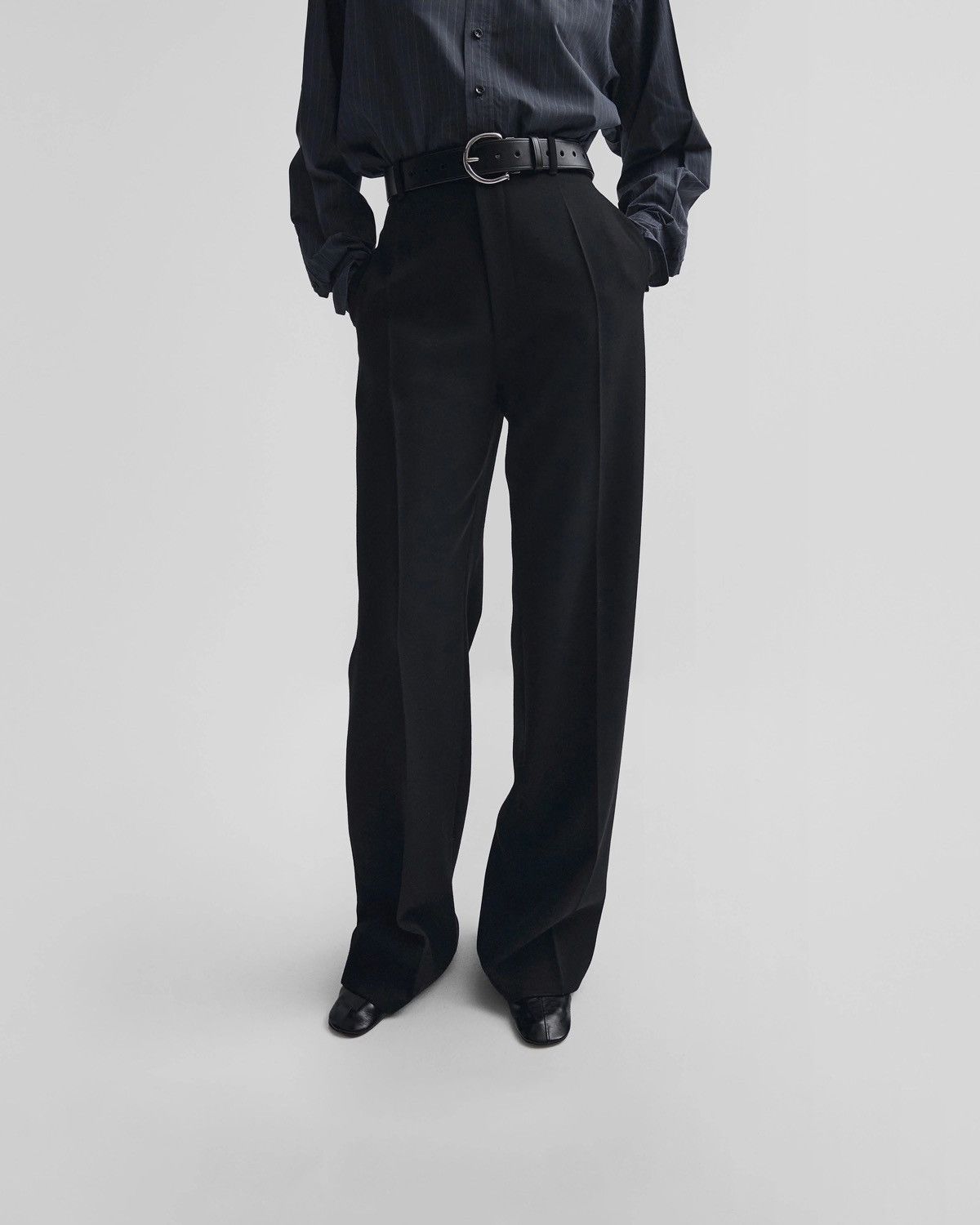 Phoebe Philo Phoebe Philo Black Wool Zip Trousers – FR 36 Size 26" / US 2 / IT 38 - 6 Thumbnail