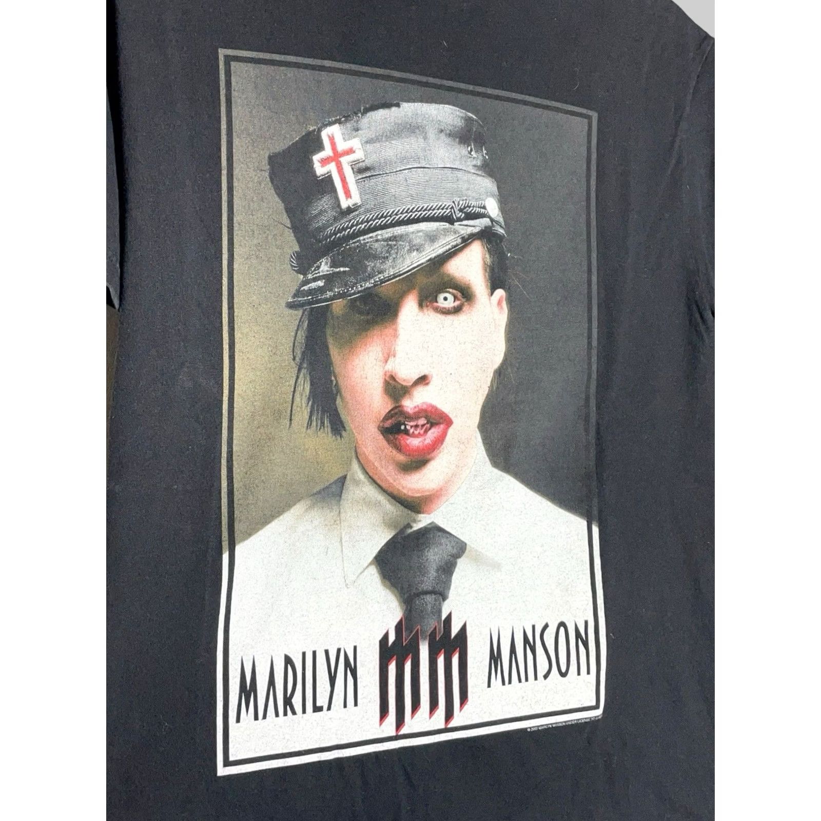 Vintage VINTAGE Marilyn Manson Golden Age Of Grotesque 2003 World Tour T-Shirt Black Adult Medium Mens Size US M / EU 48-50 / 2 - 3 Thumbnail