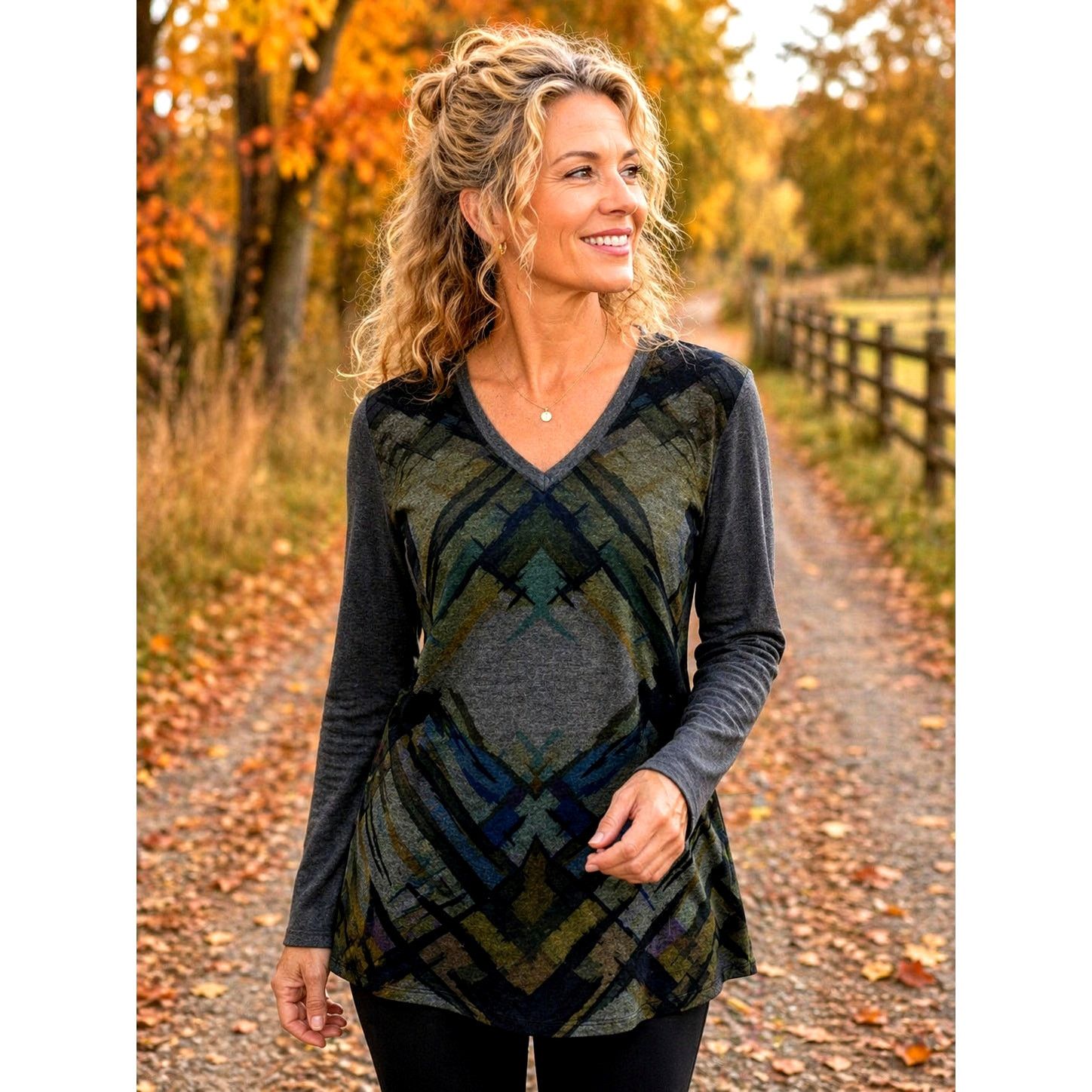 Other Vintage Go Couture Abstract Sweater Boho Lightweight XL Size XL / US 12-14 / IT 48-50 - 1 Thumbnail