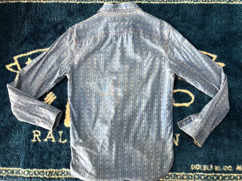 RRL Ralph Lauren RRL Ralph Lauren Blue dyed anti dyed shirt Size US XS / EU 42 / 0 - 4 Thumbnail