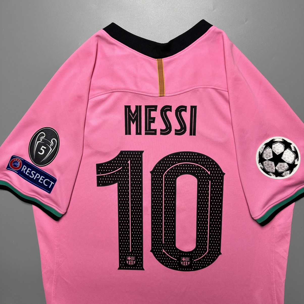 Vintage BARCELONA NIKE 2020/2021 FOOTBALL THIRD JERSEY #10 MESSI Size US M / EU 48-50 / 2 - 10 Thumbnail
