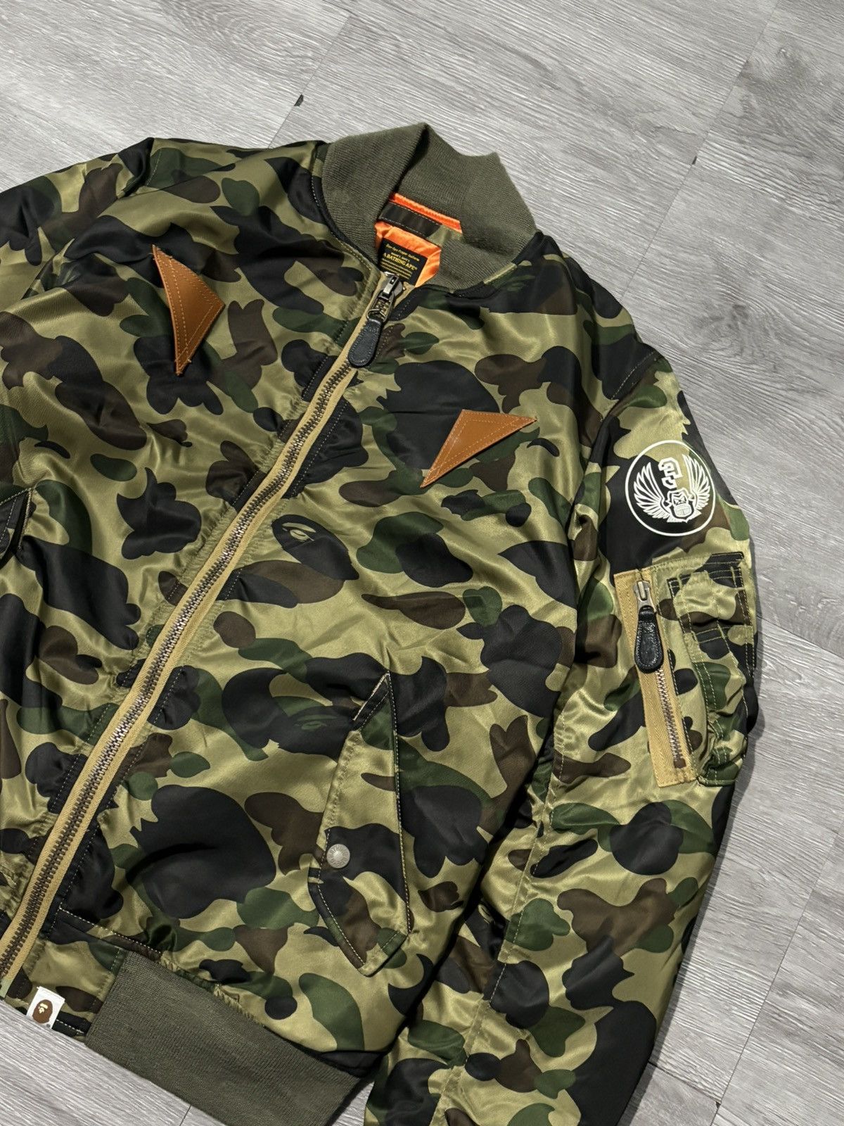 Bape Bape - First Camo Flight Jacket Size US M / EU 48-50 / 2 - 4 Thumbnail