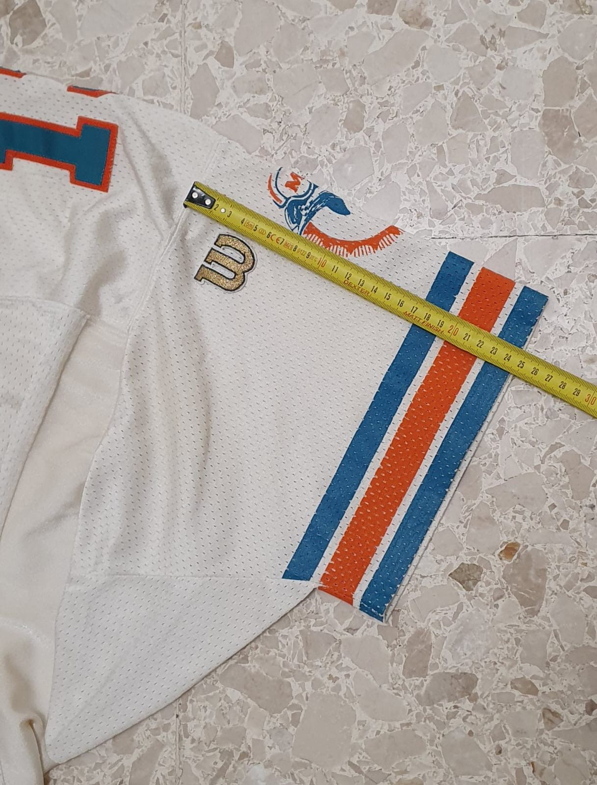NFL × Wilson Dan Marino Miami Dolphins 80s Wilson Jersey Size US L / EU 52-54 / 3 - 14 Thumbnail