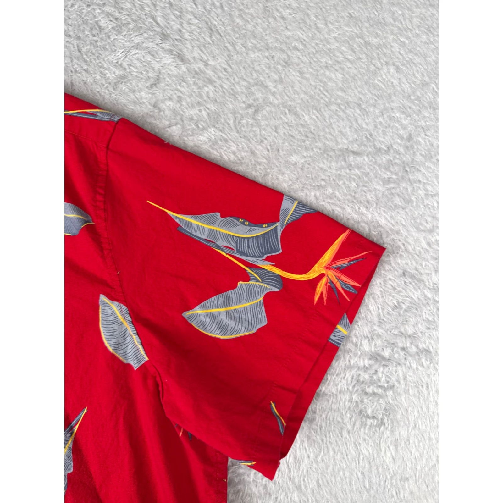 Vintage No Boundaries Shirt Mens 3XL XXXL Red Hawaiian Floral Cotton Blend Button-Up Size US XXL / EU 58 / 5 - 5 Thumbnail