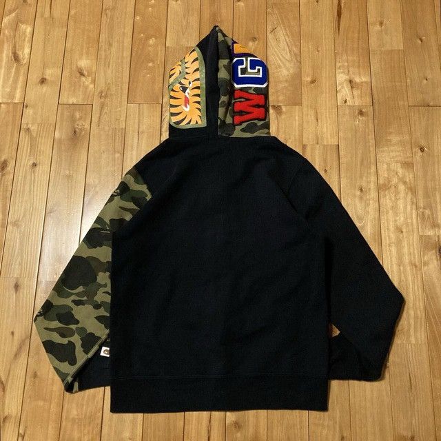 Bape BAPE CAMO × Black shark shark full zip hoodie a bathing ape Size US L / EU 52-54 / 3 - 2 Thumbnail