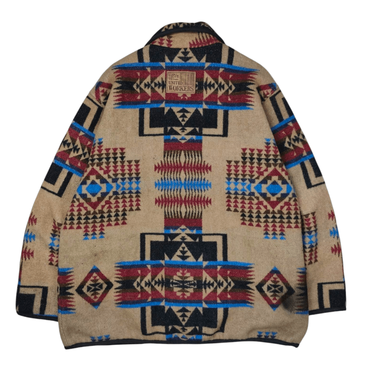 Designer United Workers Navajo Pattern Wool Coat Jacket Size US L / EU 52-54 / 3 - 7 Thumbnail