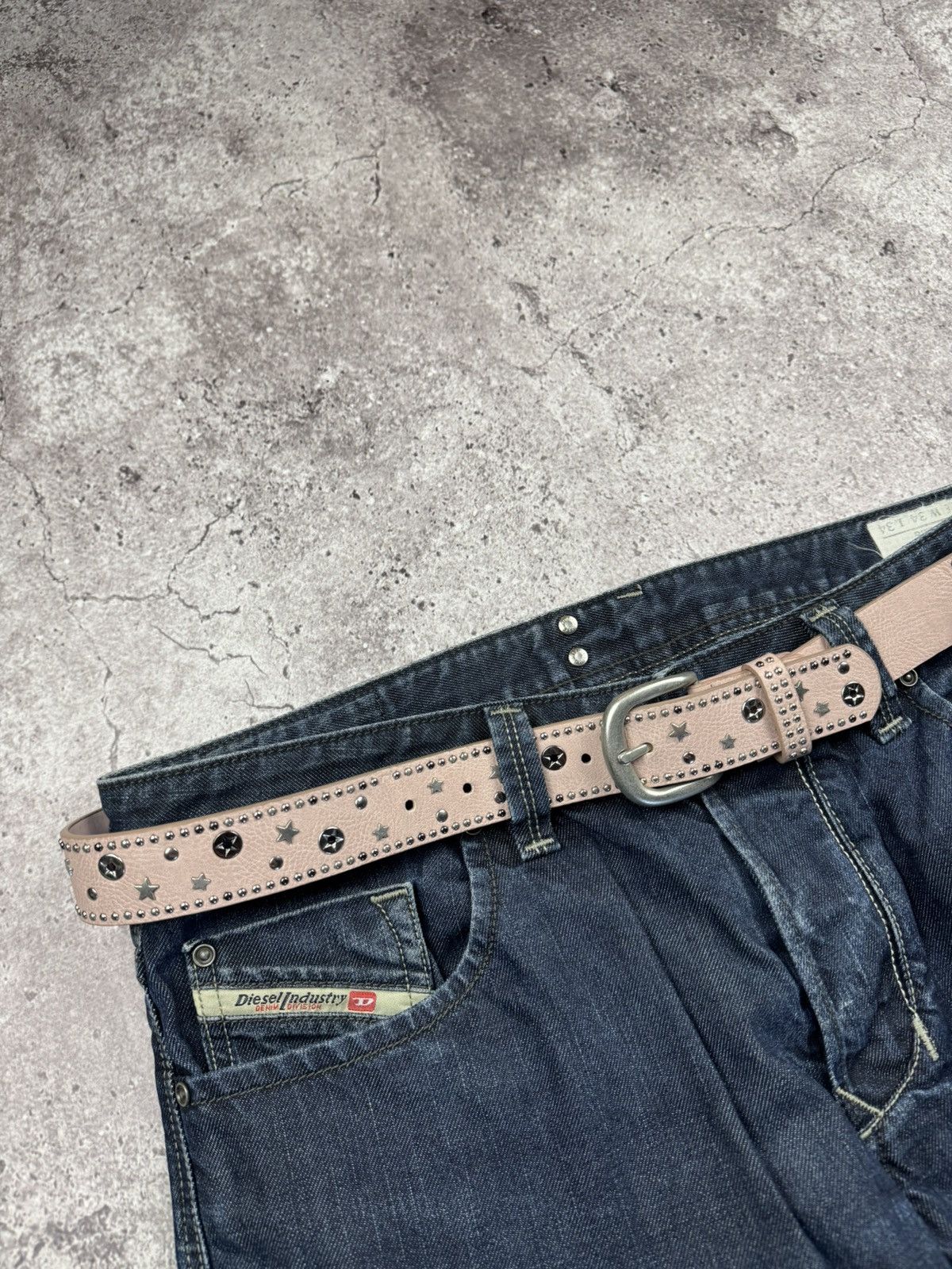 Japanese Brand 00’s NUMBER NINE STYLE GLAMOUR STAR RARE Y2K BELT VINTAGE Size ONE SIZE - 2 Thumbnail