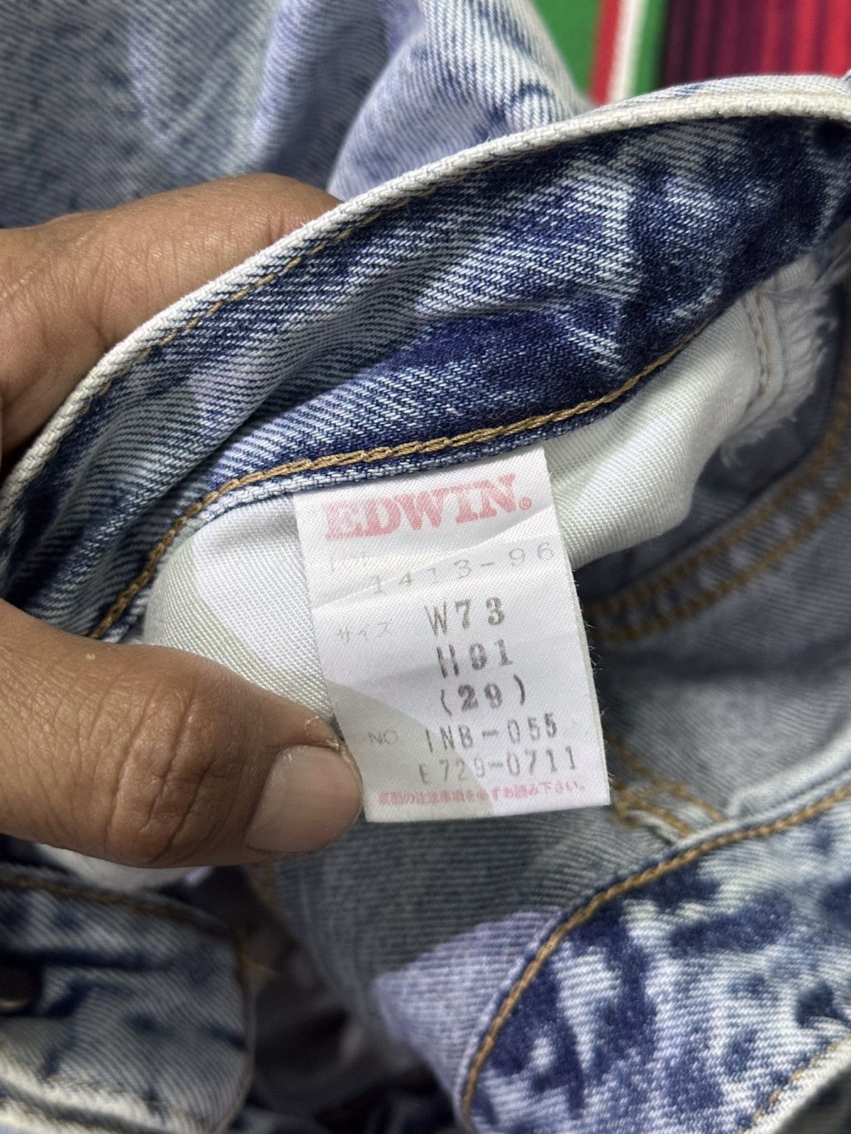 Edwin × If Six Was Nine × Japanese Brand 💥Edwin Acidwash💥International Basic Acid Wash 💥 Size US 28 / EU 44 - 8 Thumbnail