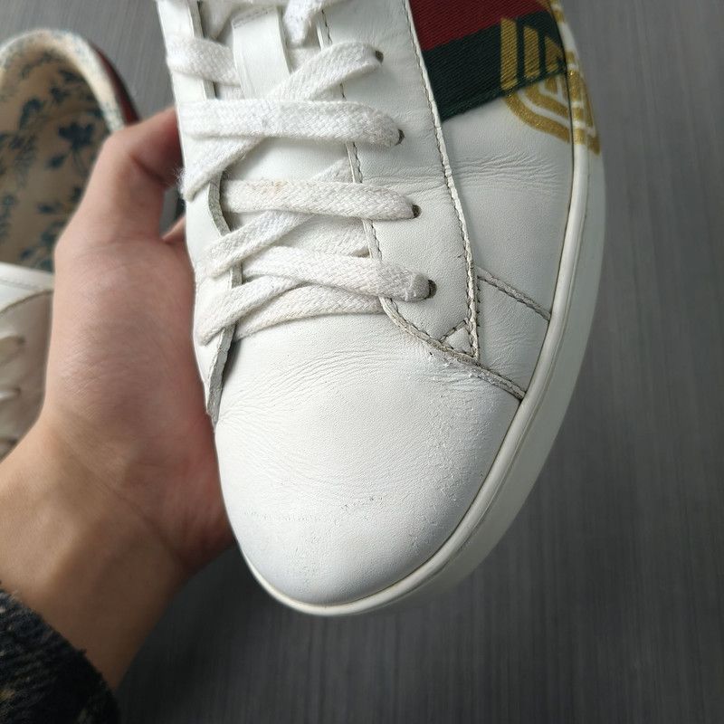 Gucci Gucci Ace Floral Print Sneakers Size US 10.5 / EU 43-44 - 6 Thumbnail