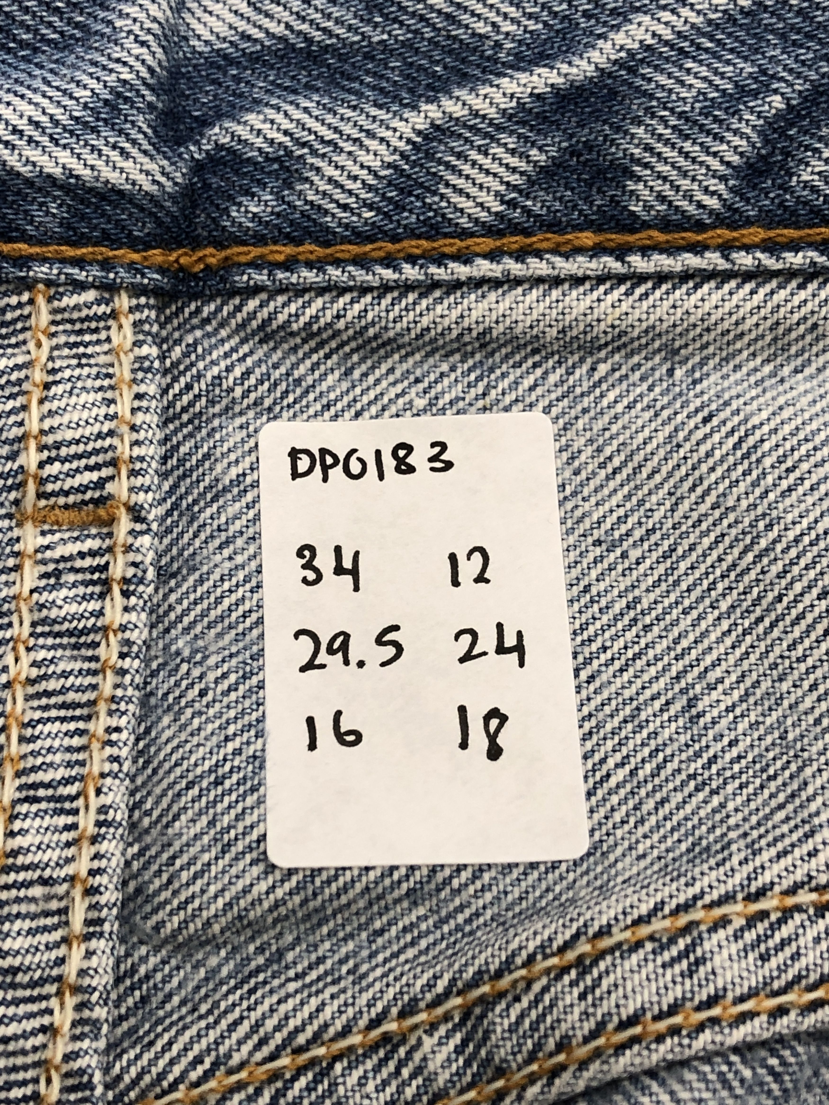 Light Blue Washed Vintage 90s Levis 501 Jeans