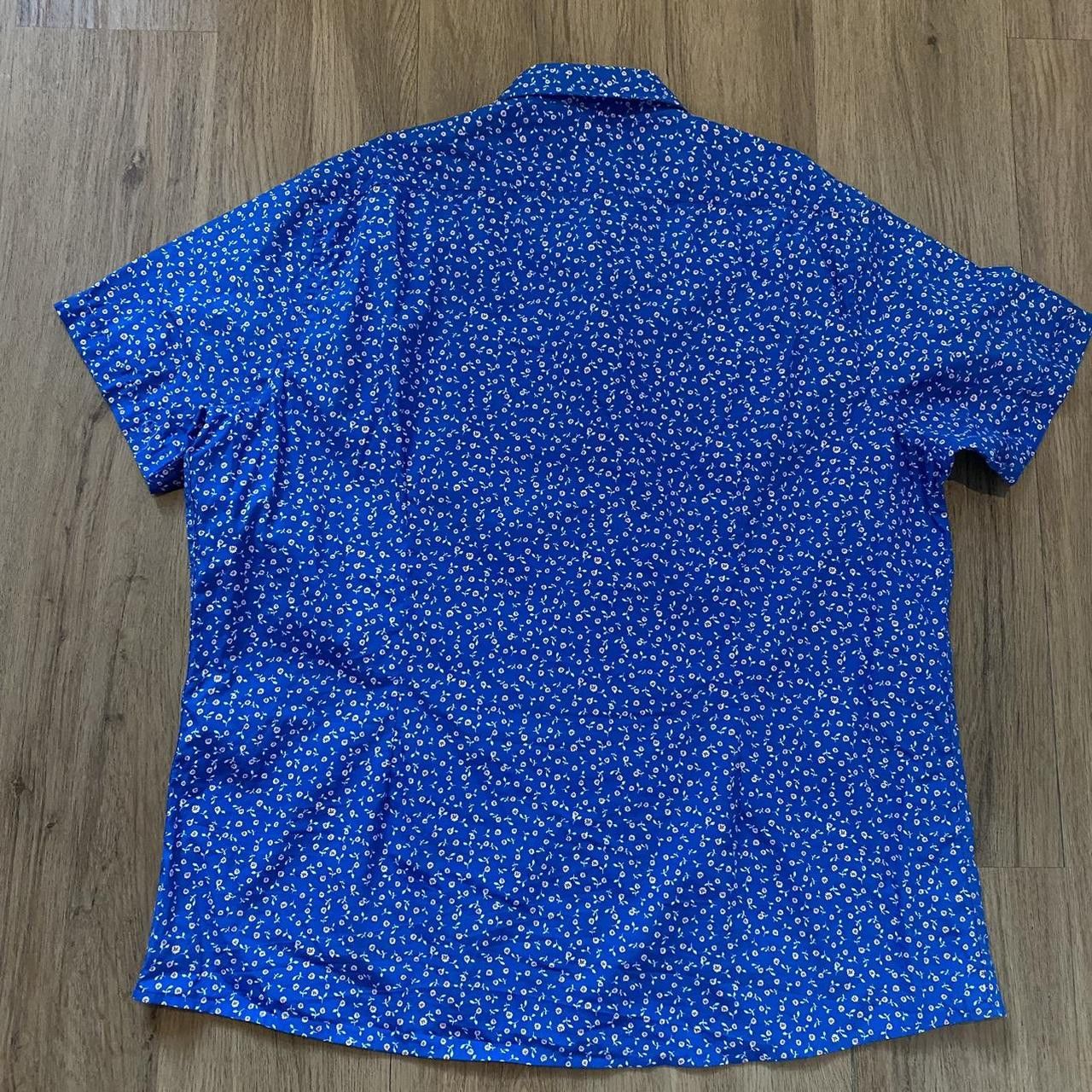 Other Blue floral button-up shirt #floralshirt Vintage y2k Size US XXL / EU 58 / 5 - 4 Thumbnail