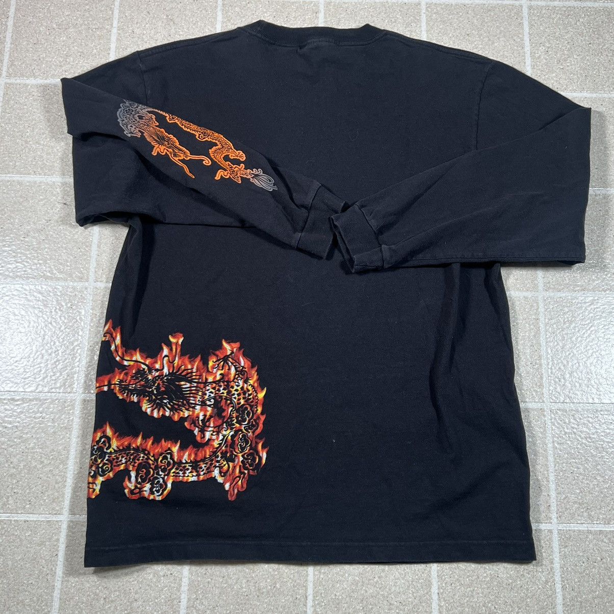 Other × Vintage Vtg Y2K No Boundaries Dragon Flames Long Sleeve T-Shirt Size US L / EU 52-54 / 3 - 3 Thumbnail