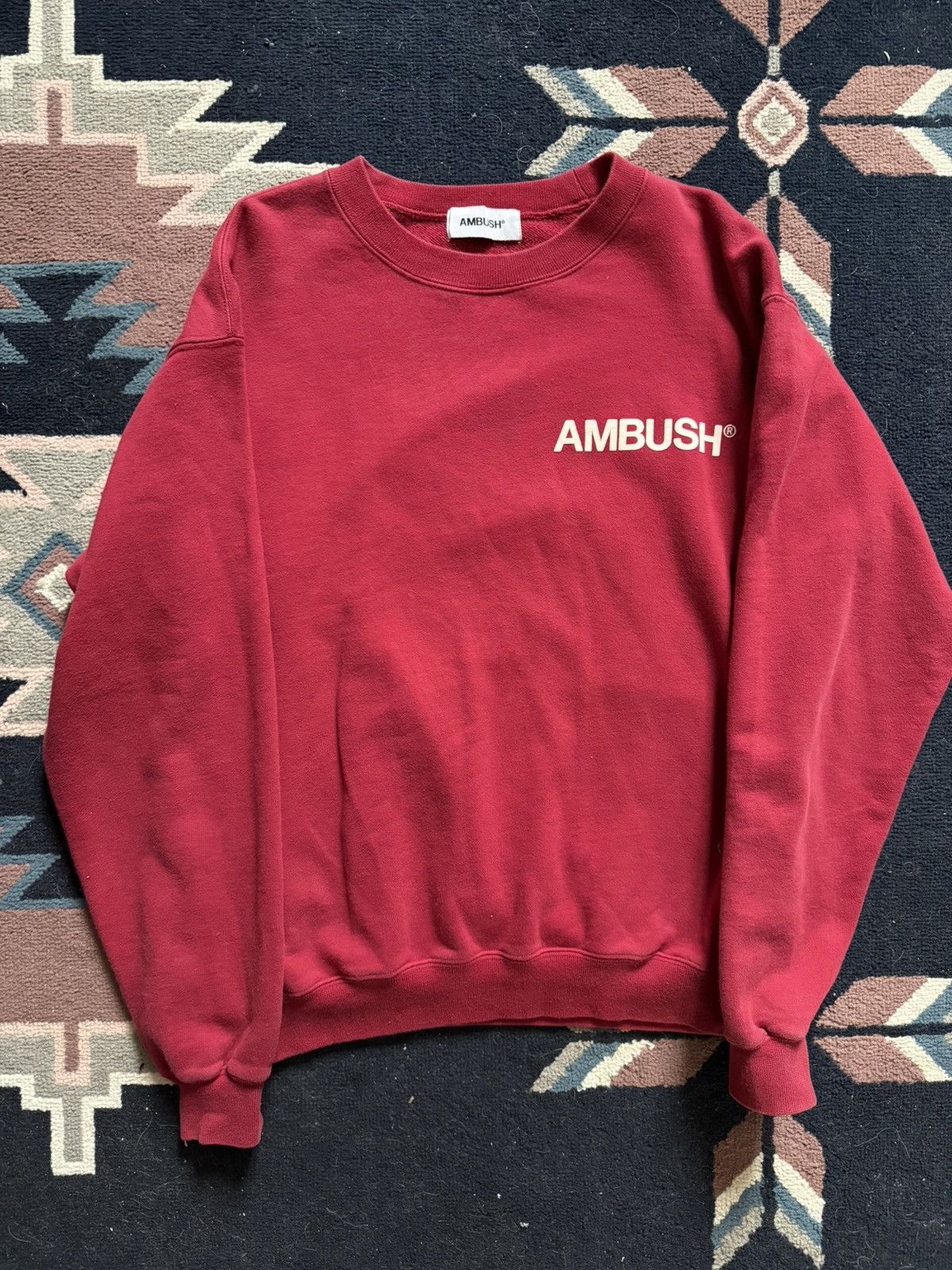 Ambush Design Ambush SSENSE Exclusive Red Nobo Sweatshirt Size US L / EU 52-54 / 3 - 3 Thumbnail