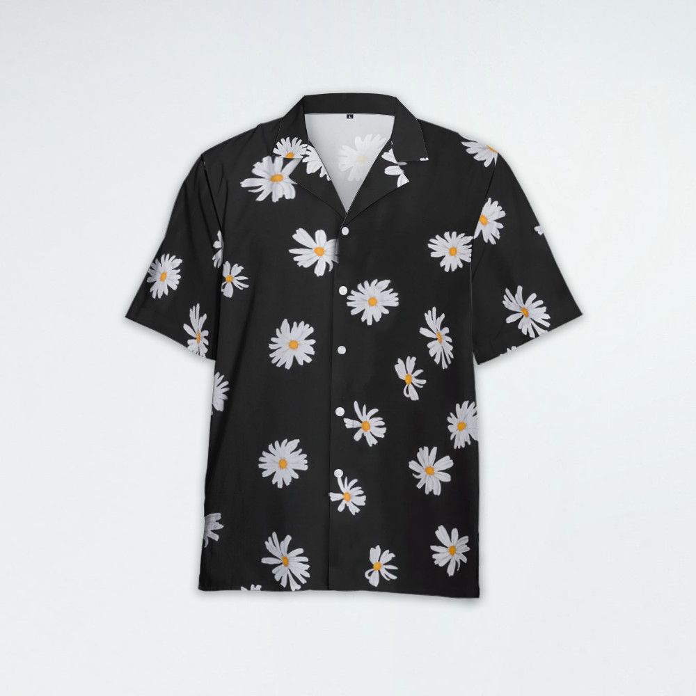 Designer × The Unbranded Brand Twill Shirt Allover Daisy | Floral Motif Statement Piece Size US S / EU 44-46 / 1 - 4 Thumbnail
