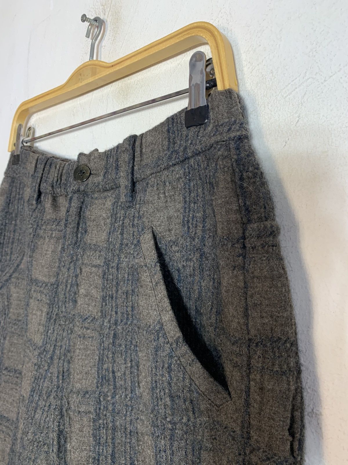 Issey Miyake Plantation Issey Miyake Chambray Pleated Checked Pan Size US 30 / EU 46 - 5 Thumbnail