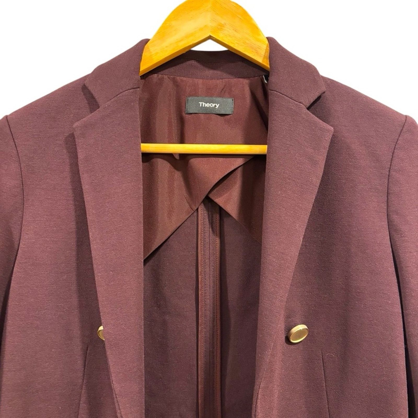Theory THEORY Jontia K Blazer, Garnet Burgundy, Size 2 Size XS / US 0-2 / IT 36-38 - 5 Thumbnail