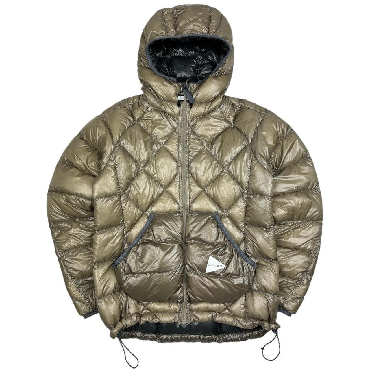 image of And Wander Diamond Stitch Puffer in Cream, Women's (Size Small)