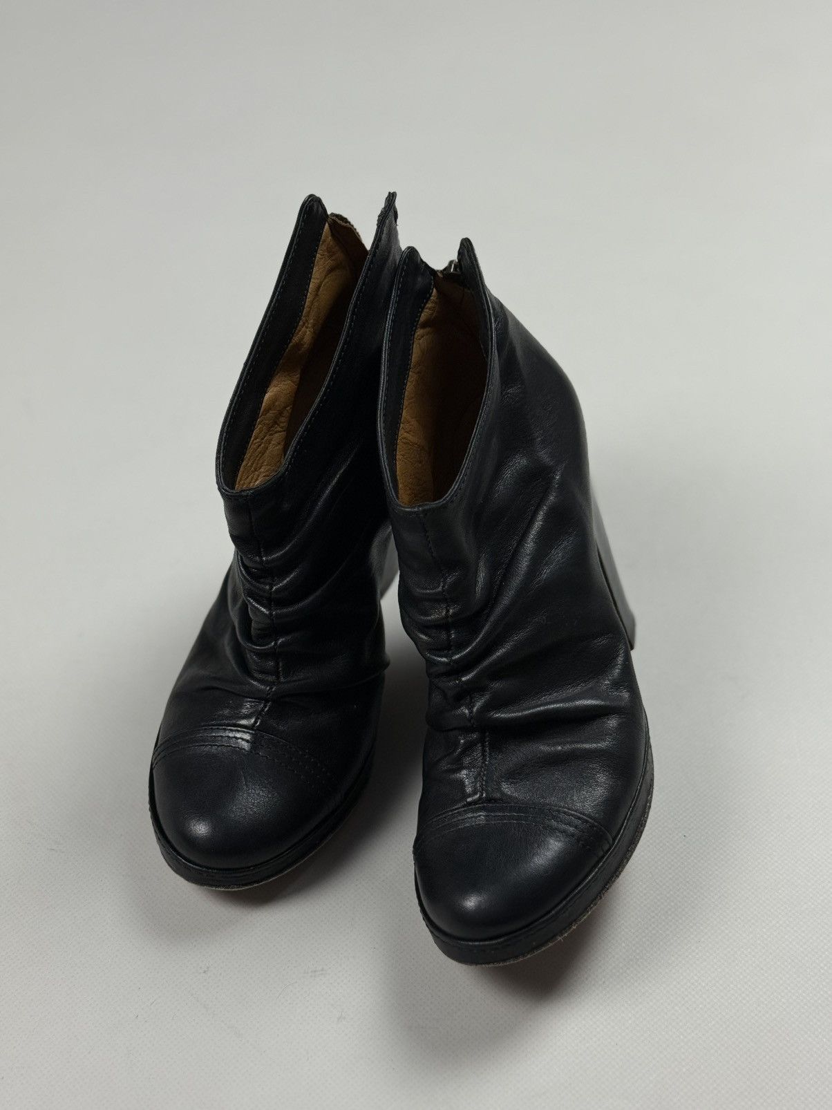 Fiorentini + Baker Fiorentini Baker Leather Avant-Garde Heeled Boots Shoes Size US 6.5 / IT 36.5 - 22 Thumbnail