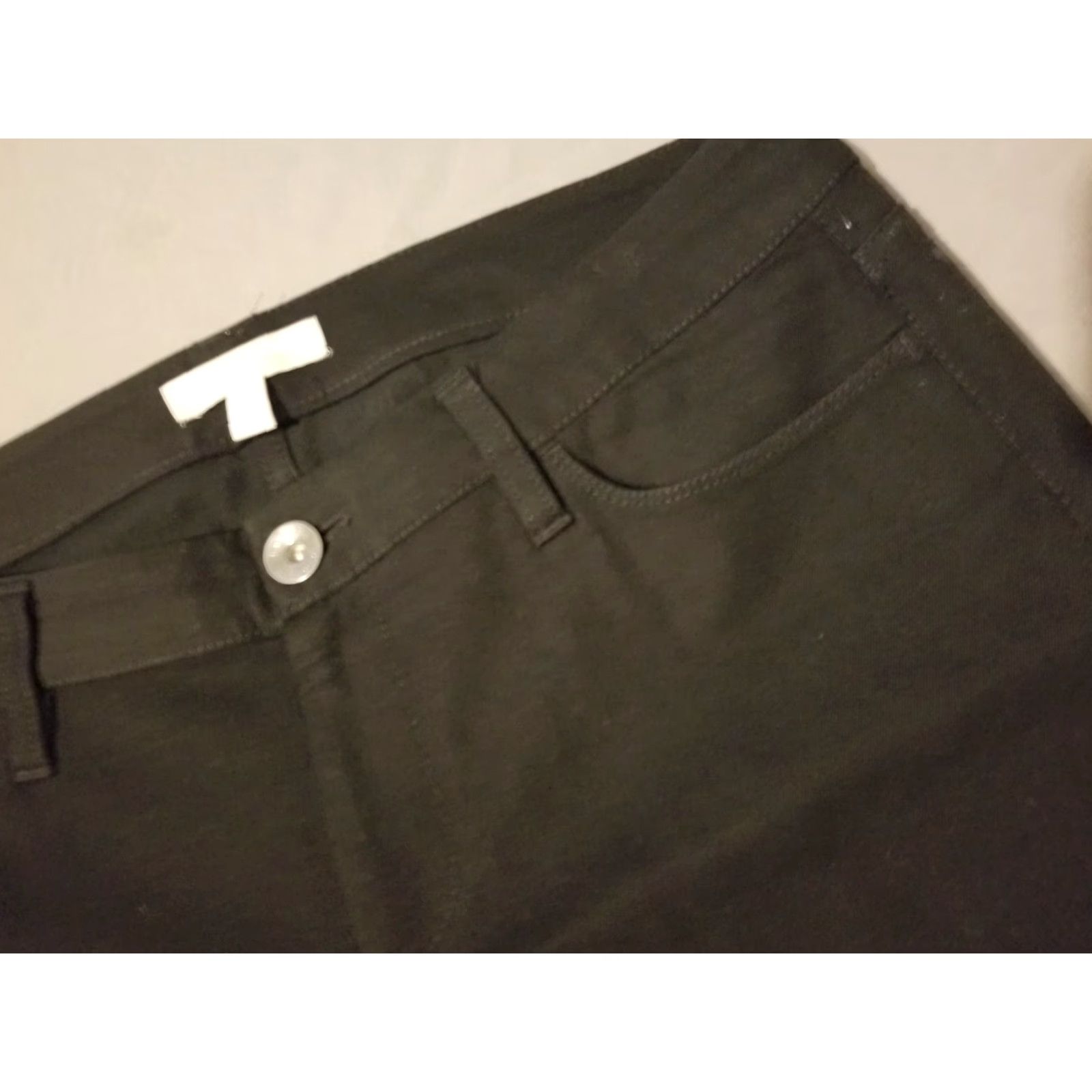 Banana Republic Banana Republic Jeans 10P Petite Black Cotton Stretch Womens Skinny Pants Size 32" / US 10 / IT 46 - 4 Thumbnail