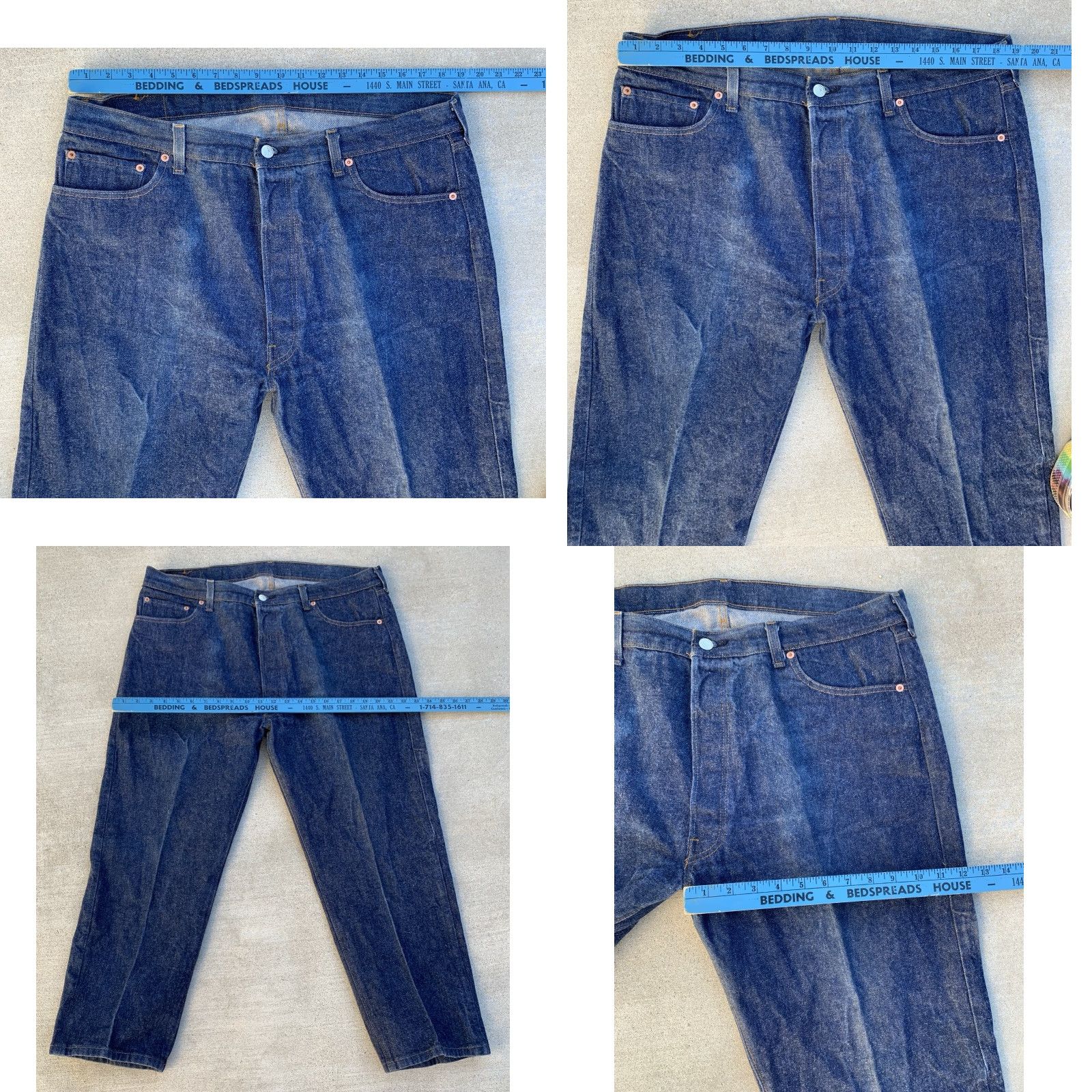 Levi's VINTAGE Levi’s 501 Jeans Made In USA Size 40 Waist 39 Inseam 27.25 Button Fly 100% Cotton Denim Men USA Blue Size US 40 / EU 56 - 11 Thumbnail