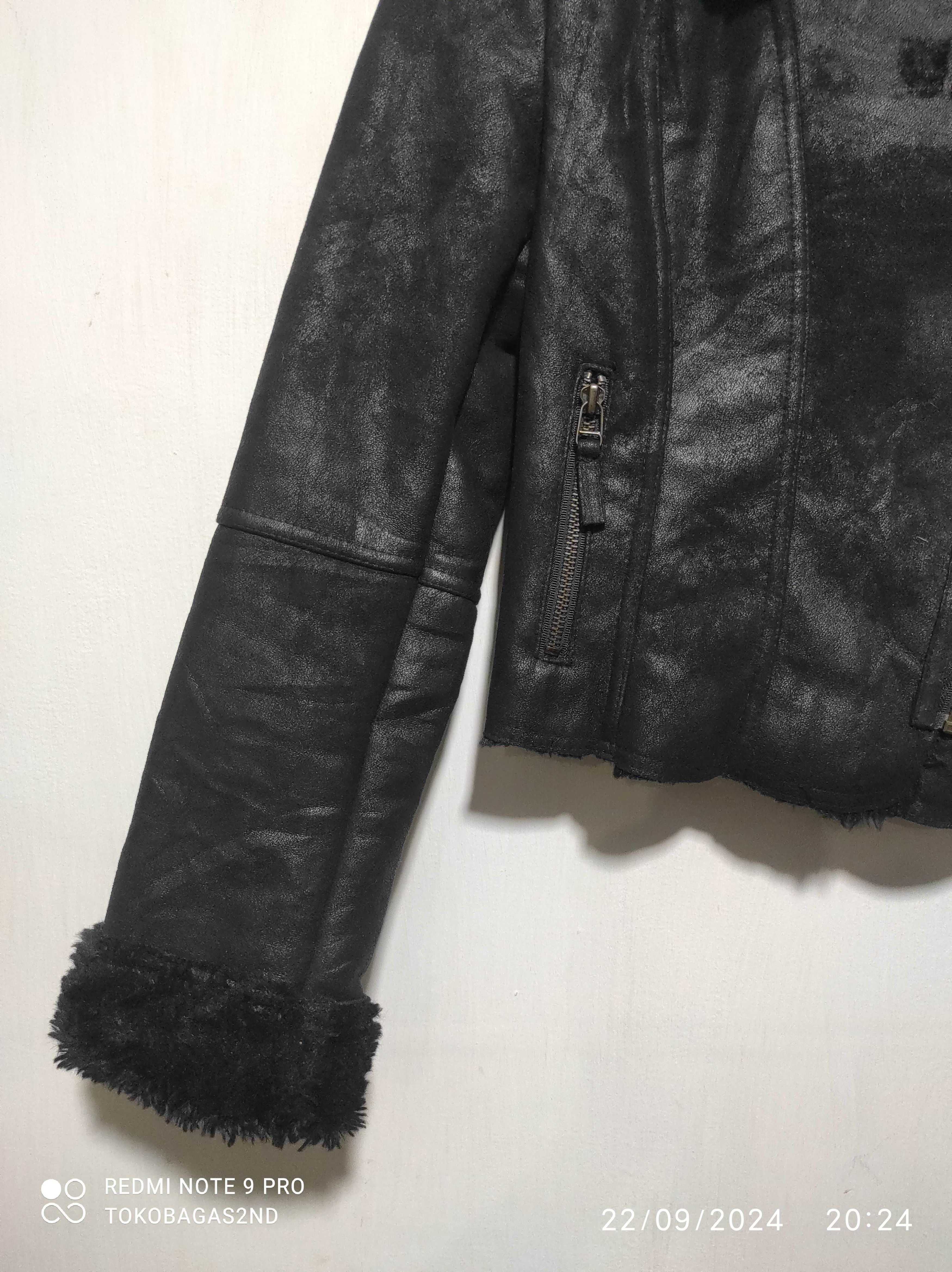 Le Grande Bleu (L.G.B.) Rachel Punk Ramones Suede Fur jacket i6w9 lgb style Size M / US 6-8 / IT 42-44 - 5 Thumbnail