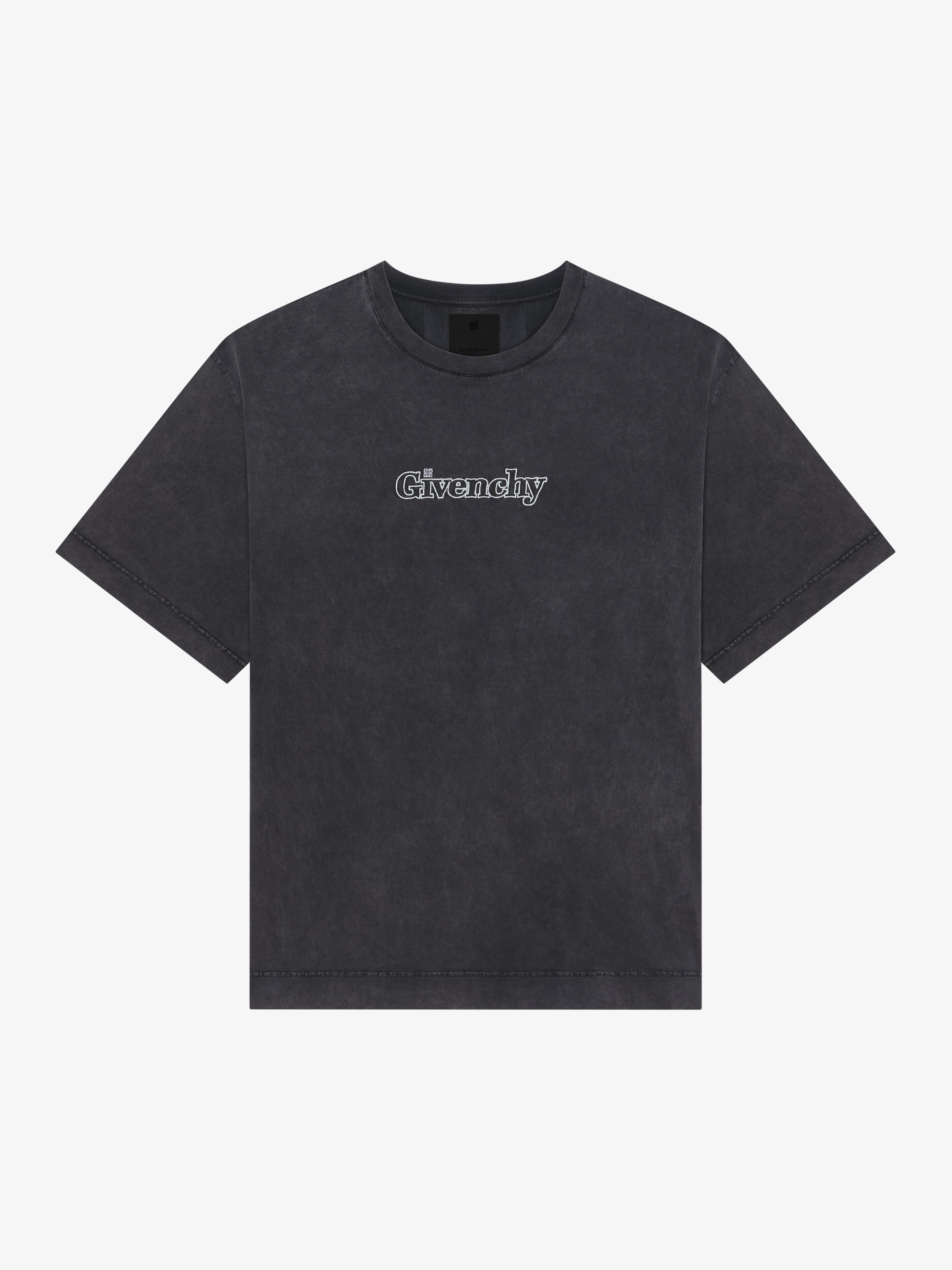 Givenchy o1w1db10325 New Studio Fit T- Shirt in Dark Grey Size US XXL / EU 58 / 5 - 1 Thumbnail