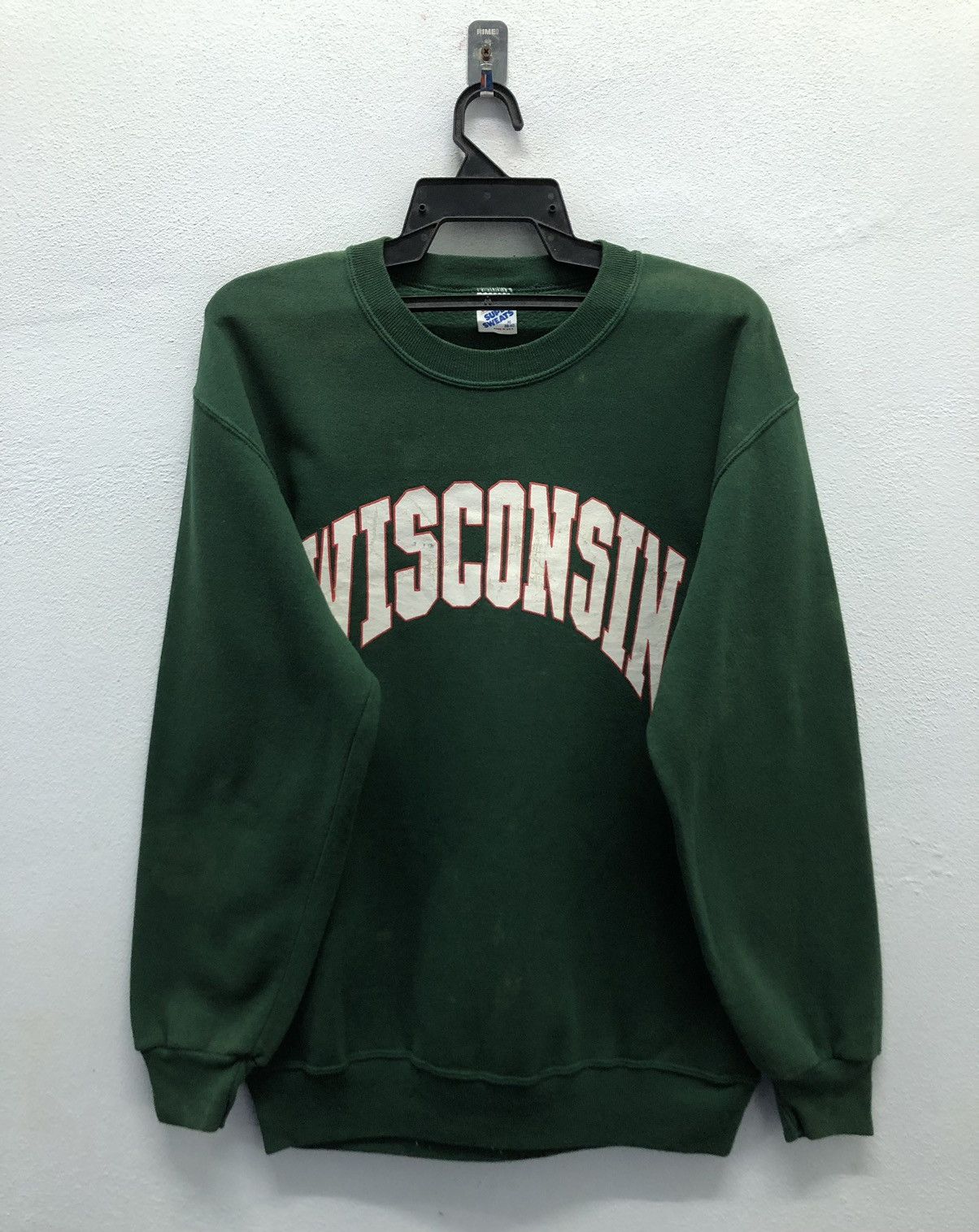 Vintage Jerzees Super Sweats Wisconsin Made In Usa Sweatshirt