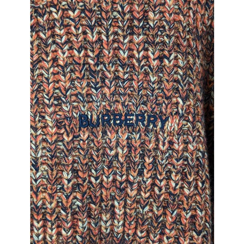 Burberry o1rshd1 Embroidered Logo Sweater in Bright Orange Size US M / EU 48-50 / 2 - 4 Thumbnail