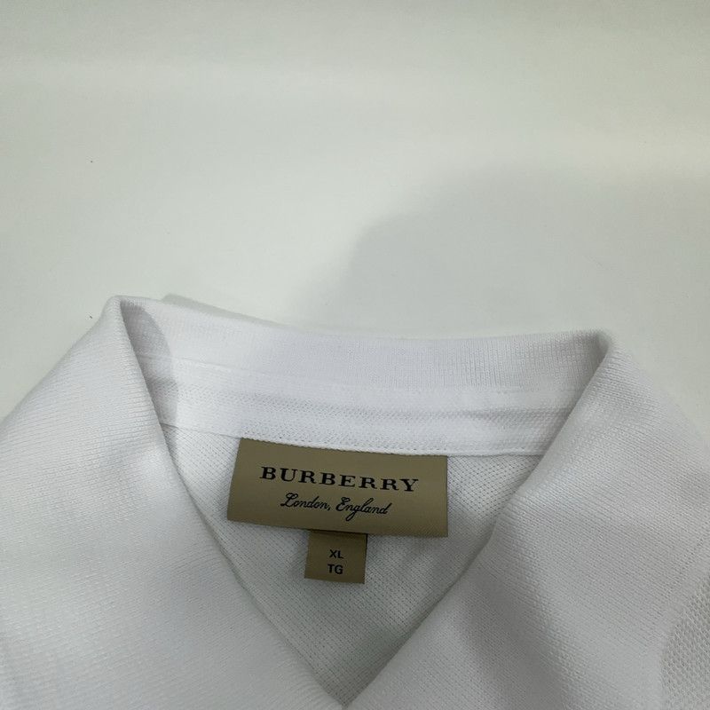 Burberry Burberry Classic White Short Sleeve Polo Shirt 0079 Size US XL / EU 56 / 4 - 1 Thumbnail