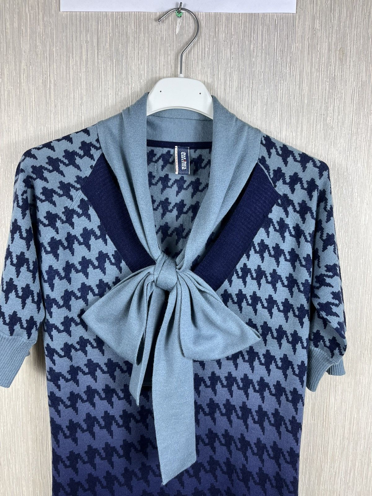 Jean Paul Gaultier × Vintage Jean Paul Gaultier jeans JPG houndstooth cashmere wool dress Size L / US 10 / IT 46 - 5 Thumbnail