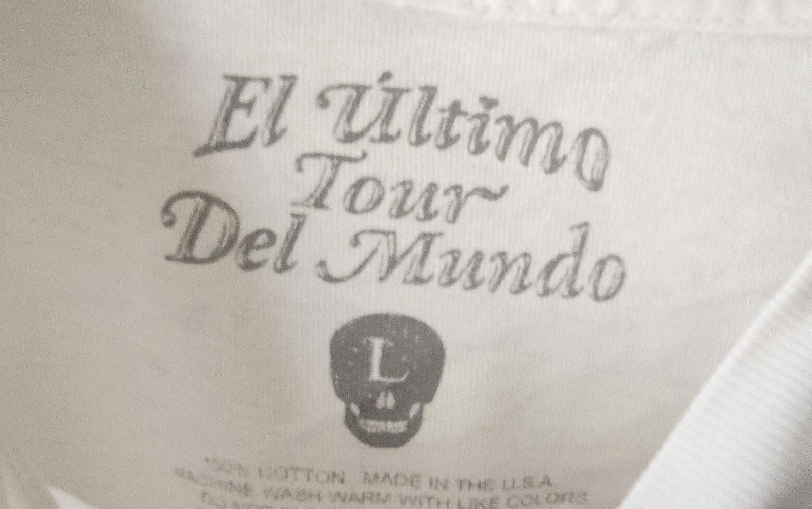 Designer Bad Bunny Mens L Black El Ultimo Tour Del Mundo Concert Tee Size US L / EU 52-54 / 3 - 2 Thumbnail