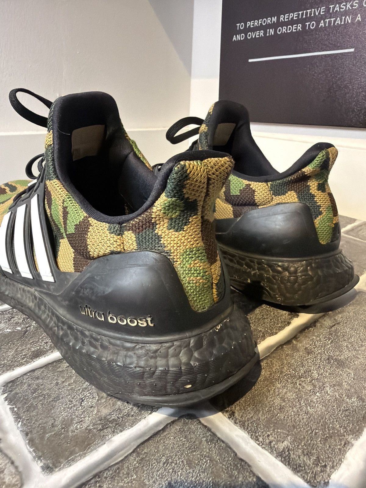Adidas × Bape A Bathing Ape x Adidas Ultra Boost Collab Size US 11.5 / EU 44-45 - 6 Thumbnail