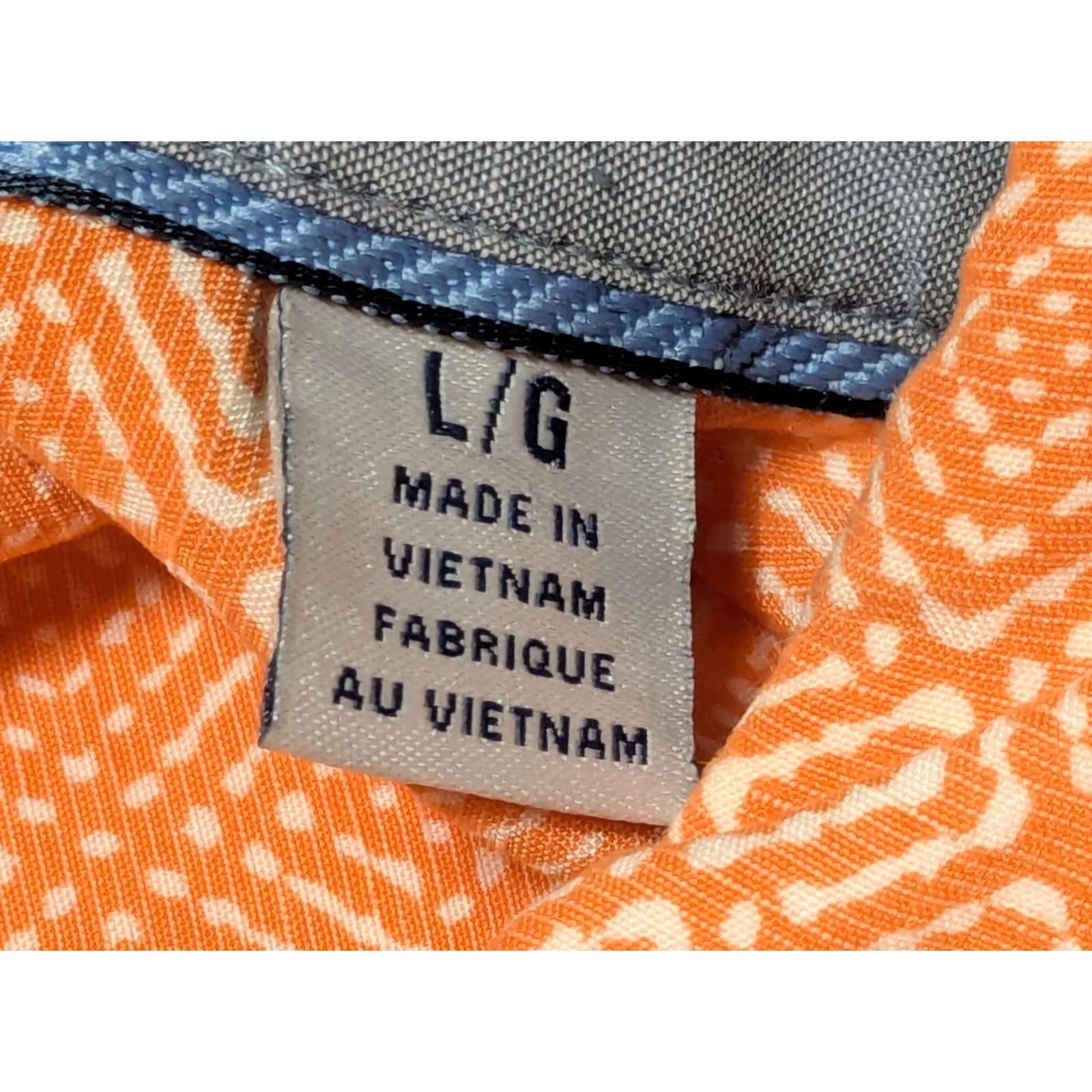 Tommy Bahama Tommy Bahama The Coconut Point Shirt Orange Geo Tencel Blend - Men Large Shirt Mens Orange Geometric Short Sleeve Button-Up Size US L / EU 52-54 / 3 - 5 Thumbnail