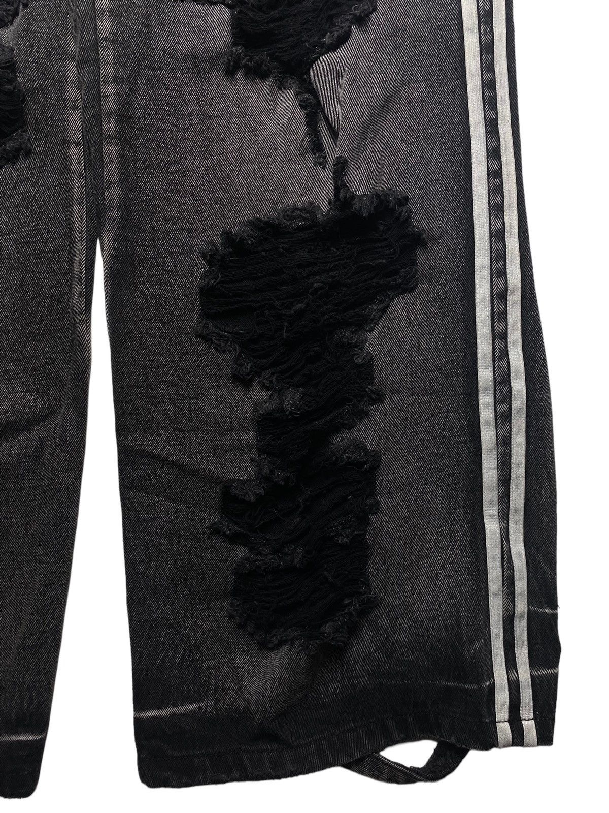If Six Was Nine × Japanese Brand × Le Grande Bleu (L.G.B.) Kimss Studio - Slashed Double Stripe Denim Size US 29 - 6 Thumbnail
