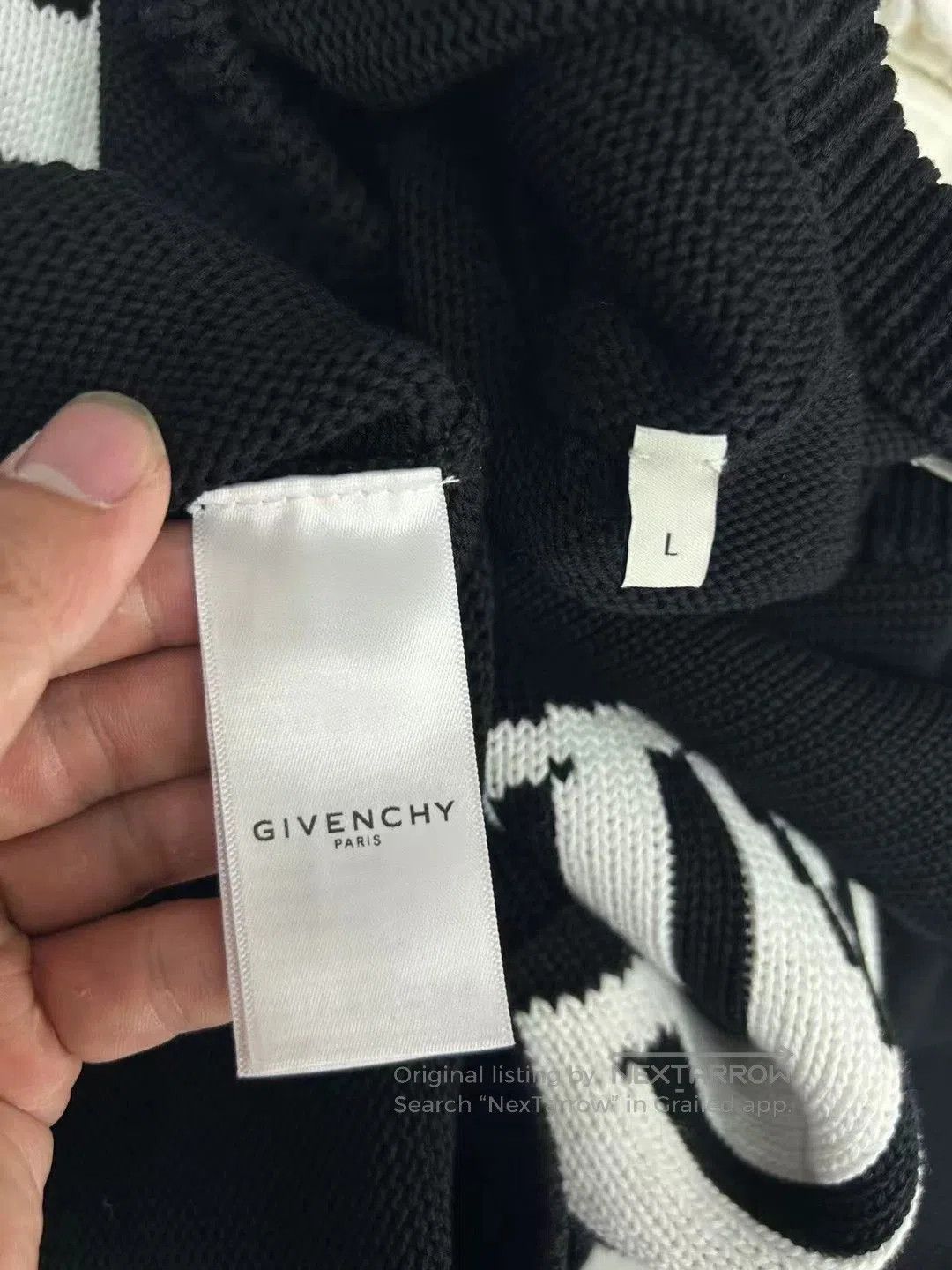 Givenchy Givenchy Black Logo Sweater L. Size US L / EU 52-54 / 3 - 4 Thumbnail