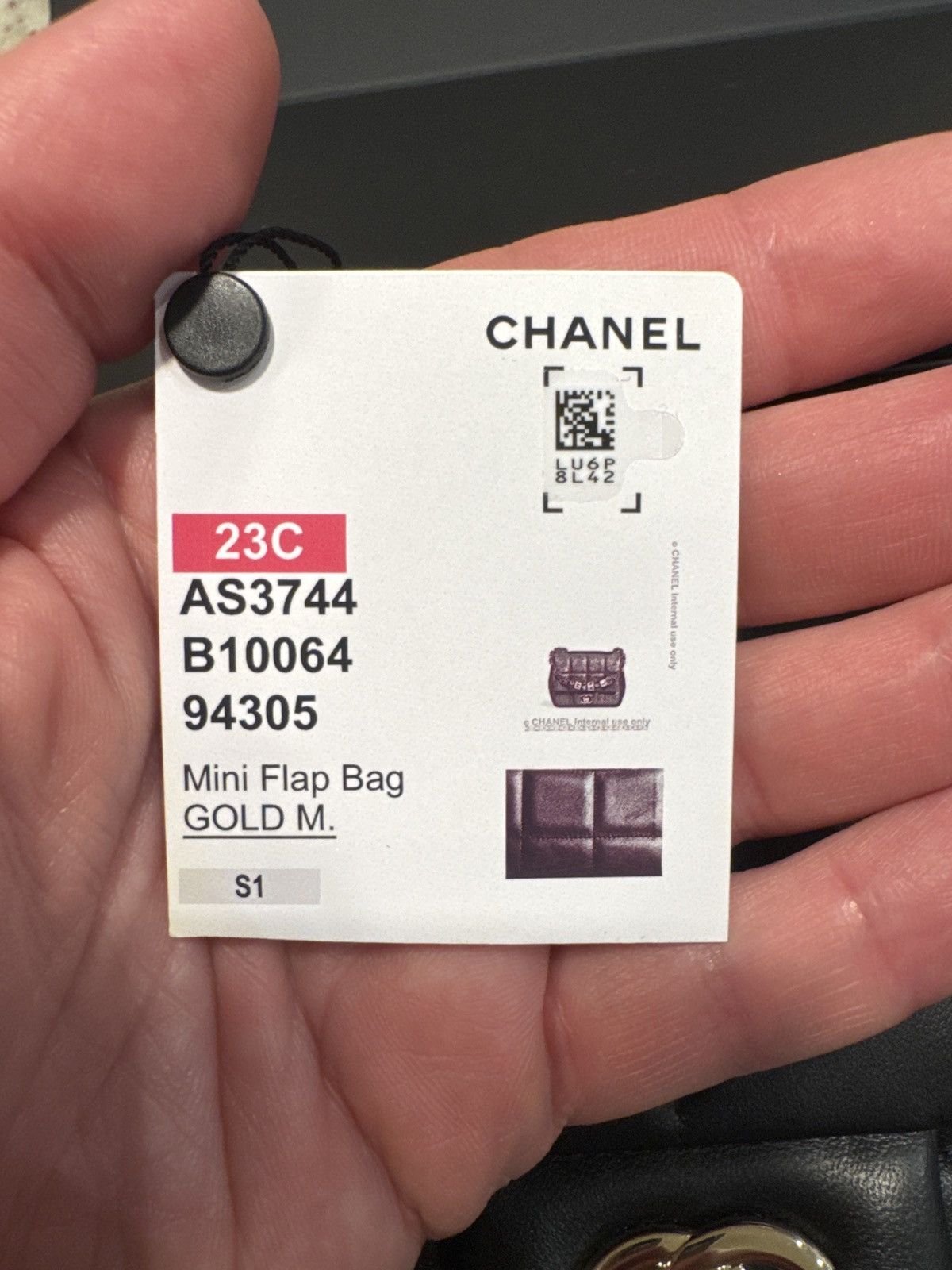 Chanel Lambskin Resin Crystal Square Quilted Mini Monacoco Flap Bag Size ONE SIZE - 8 Thumbnail