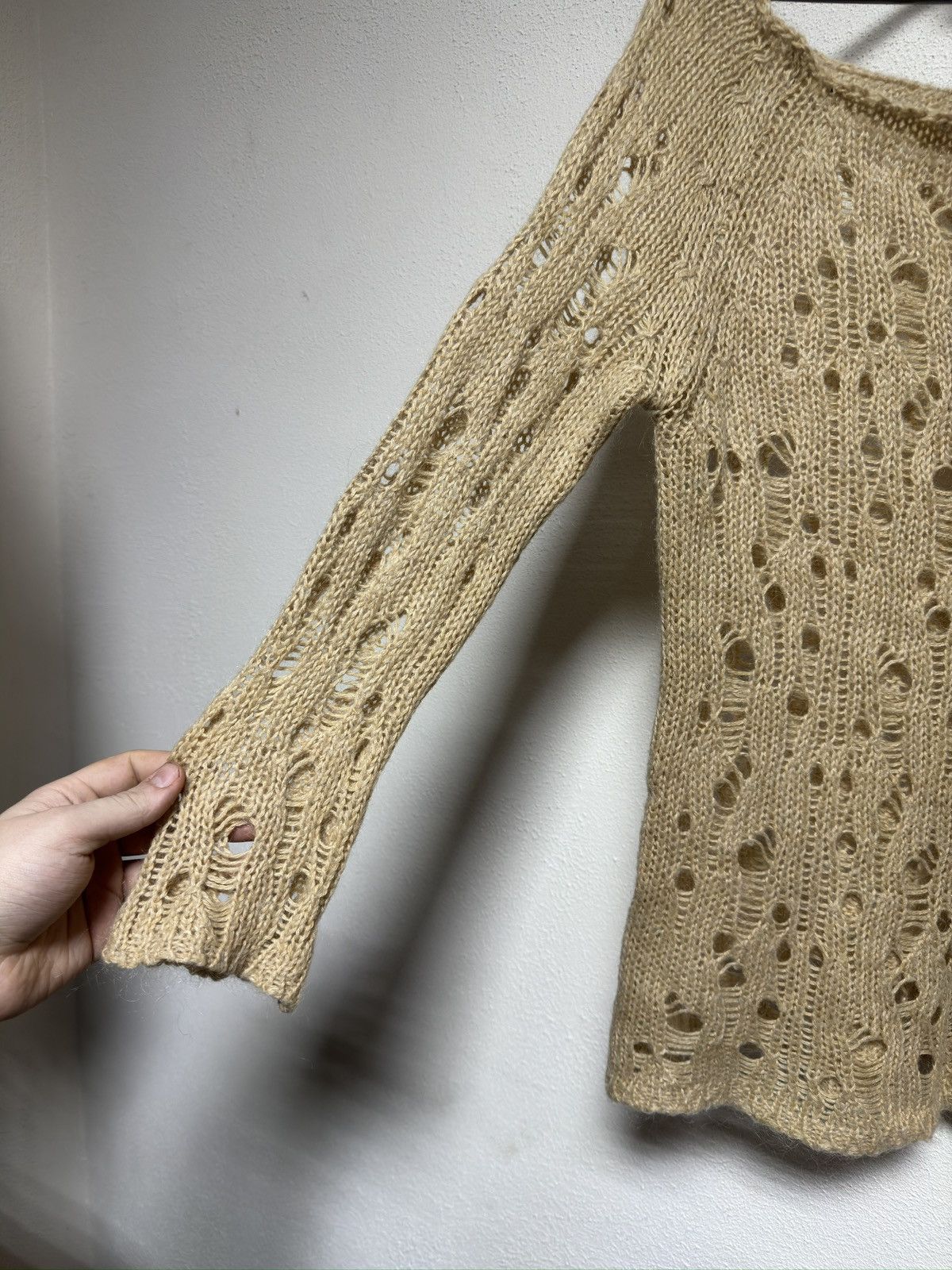 Junya Watanabe Vintage Distressed Sweater Size US M / EU 48-50 / 2 - 3 Thumbnail